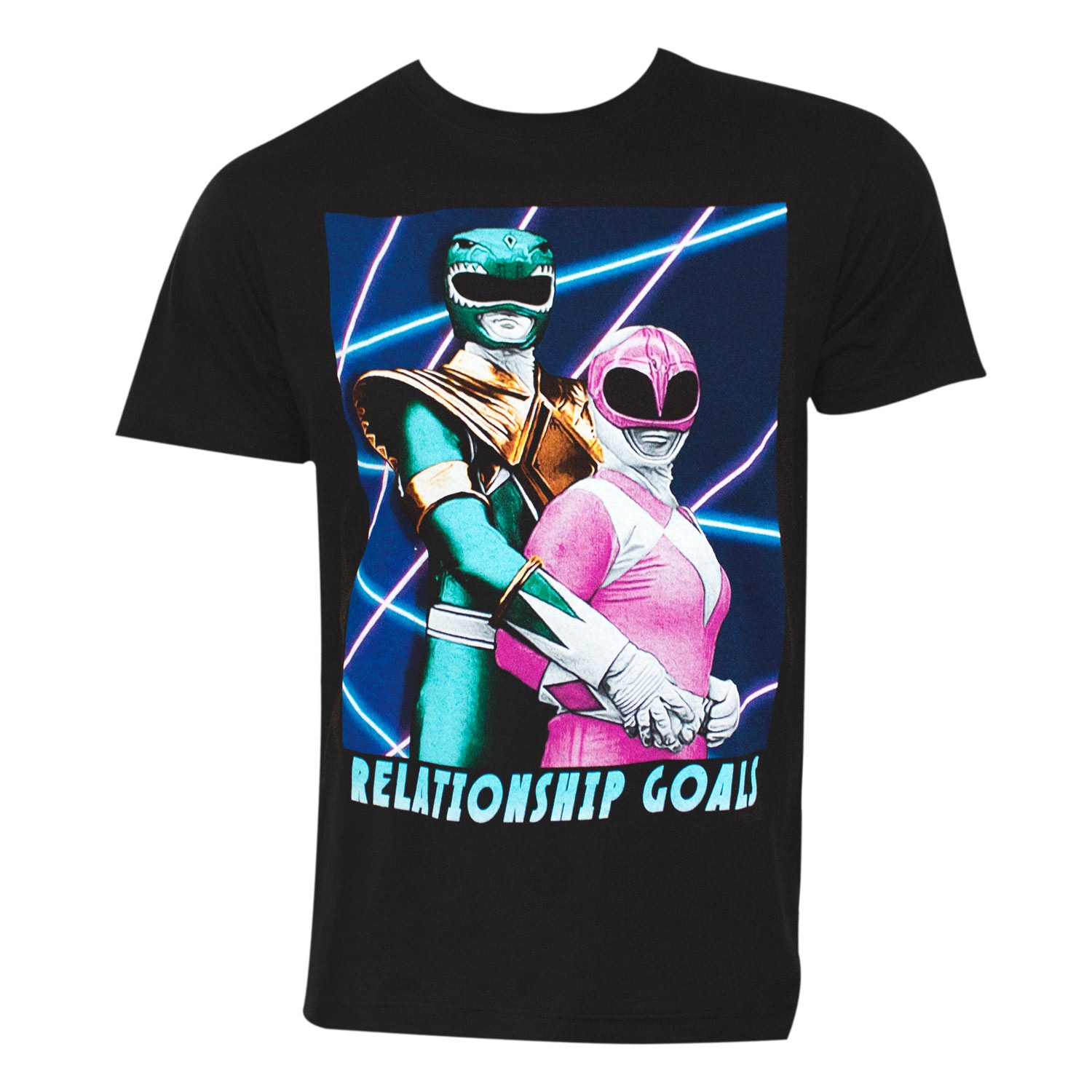 Power Rangers Relationship Goals Black Men's T-Shirt