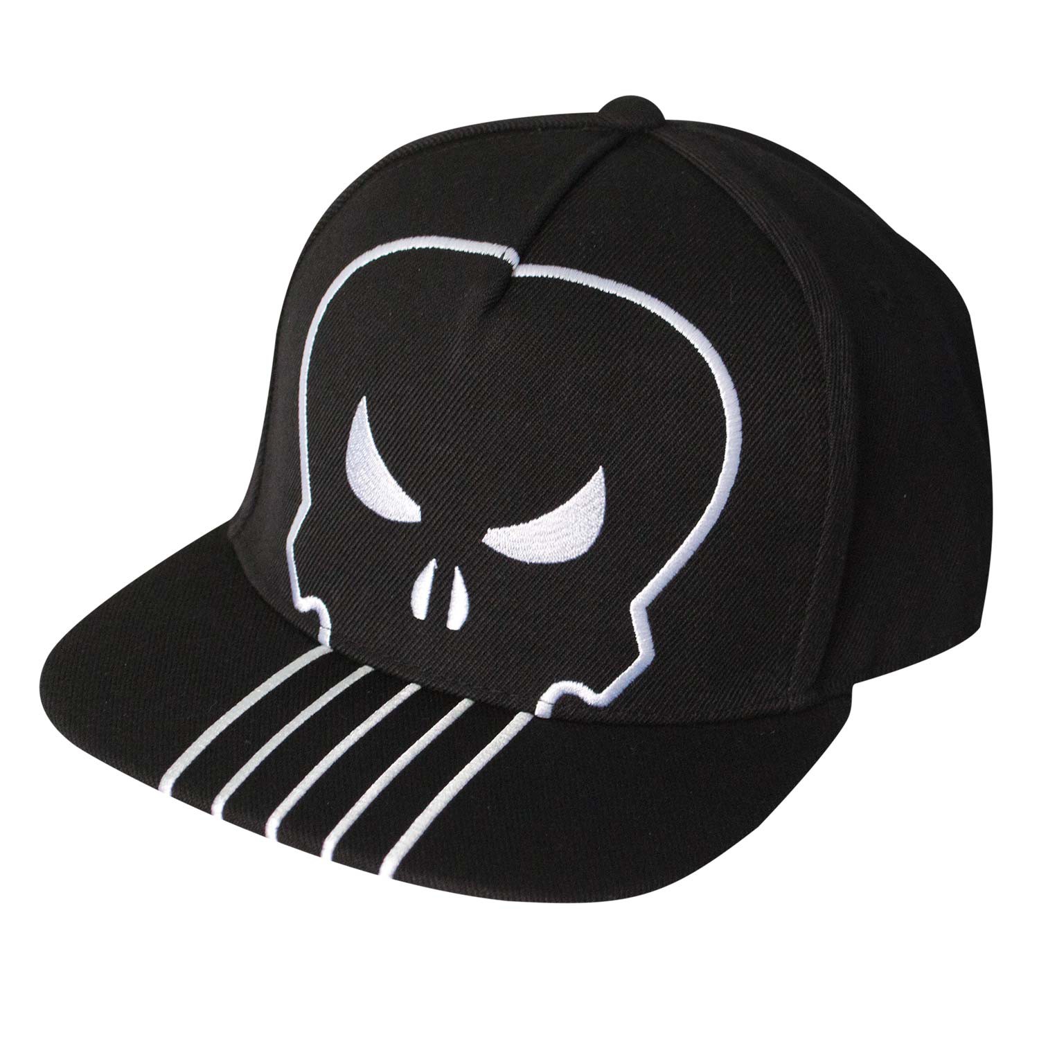 The Punisher Giant Logo Snapback Hat, Black