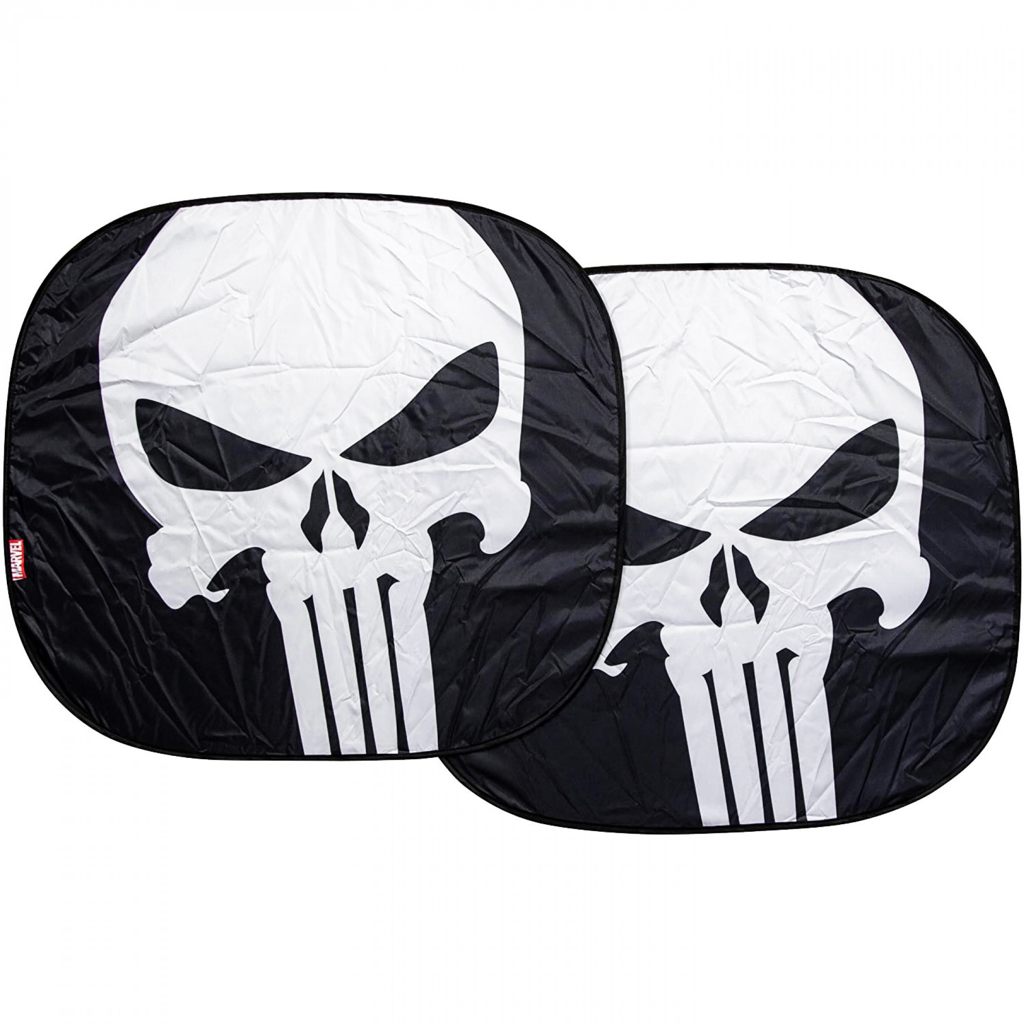 Punisher Skull Logo Springshade Car Windshield Sunshade, Black