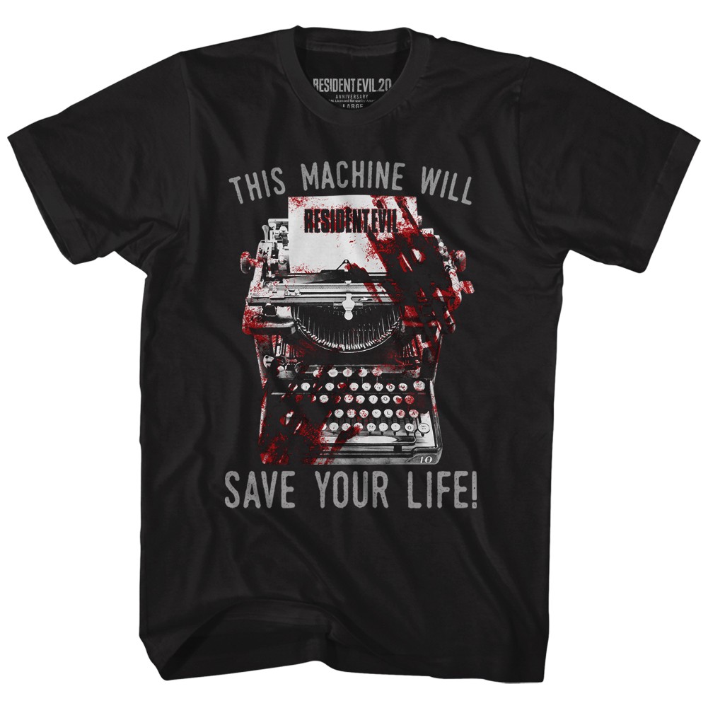 Resident Evil Typewriter Tshirt, Black