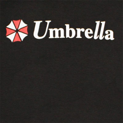 Resident Evil Umbrella Logo Black Graphic Tee Shirt, Black