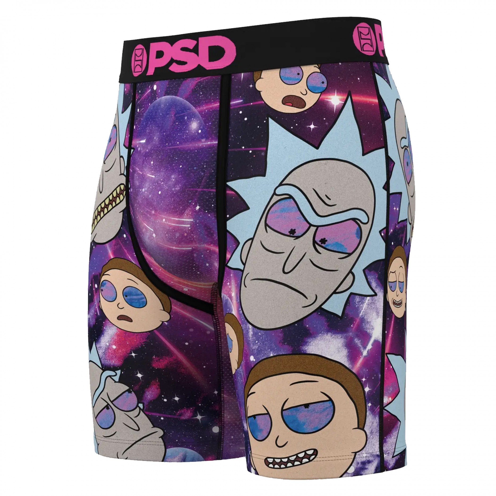 Rick and Morty Galactic Vibes PSD Boxer Briefs, Purple