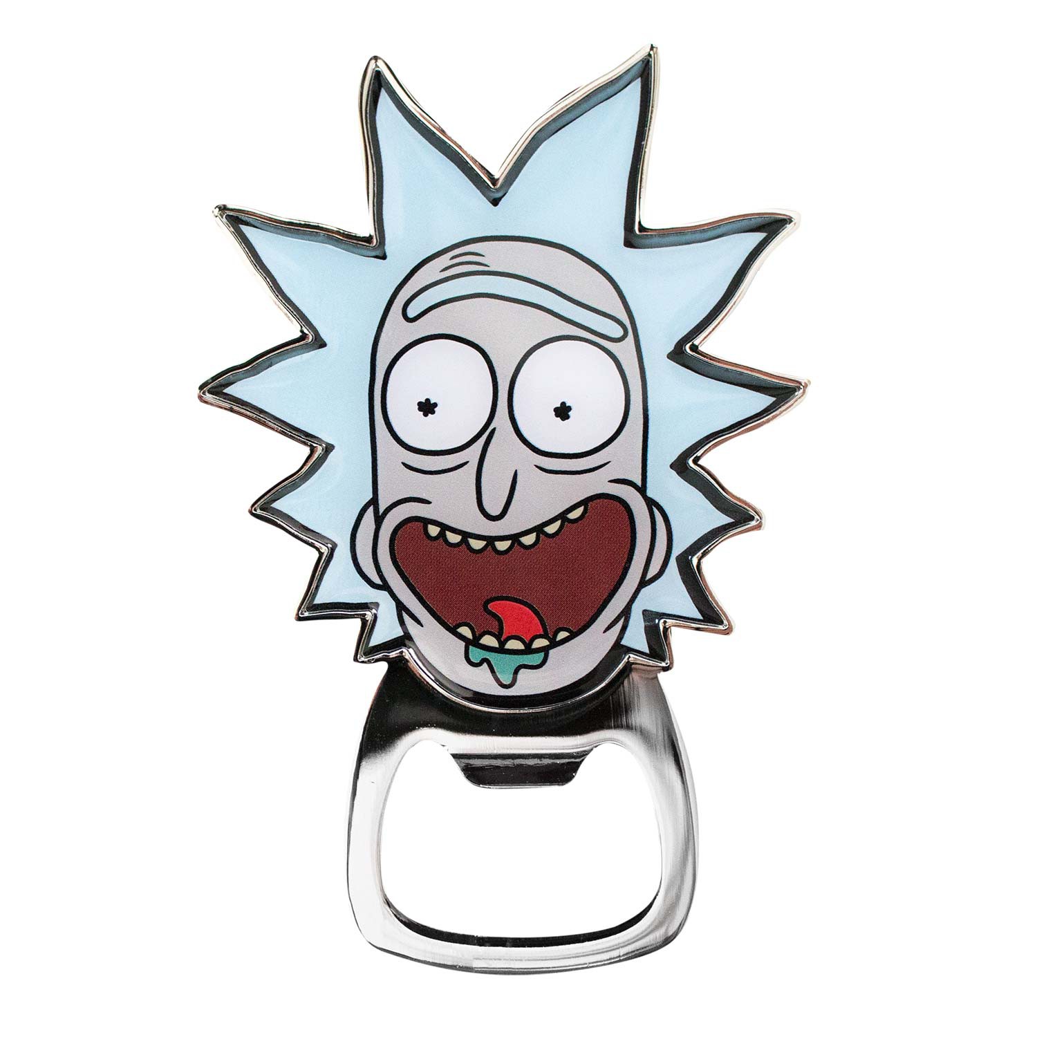 Rick And Morty Rick Magnetic Bottle Opener, Grey