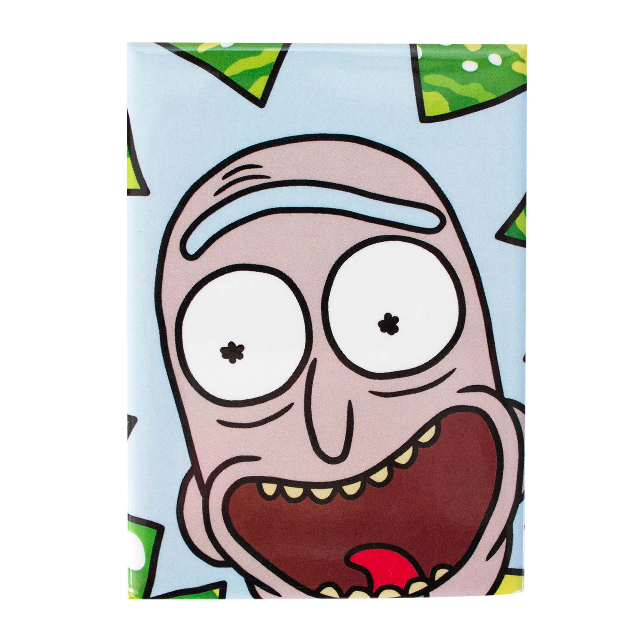 Rick And Morty Close Up Rick Magnet, Green