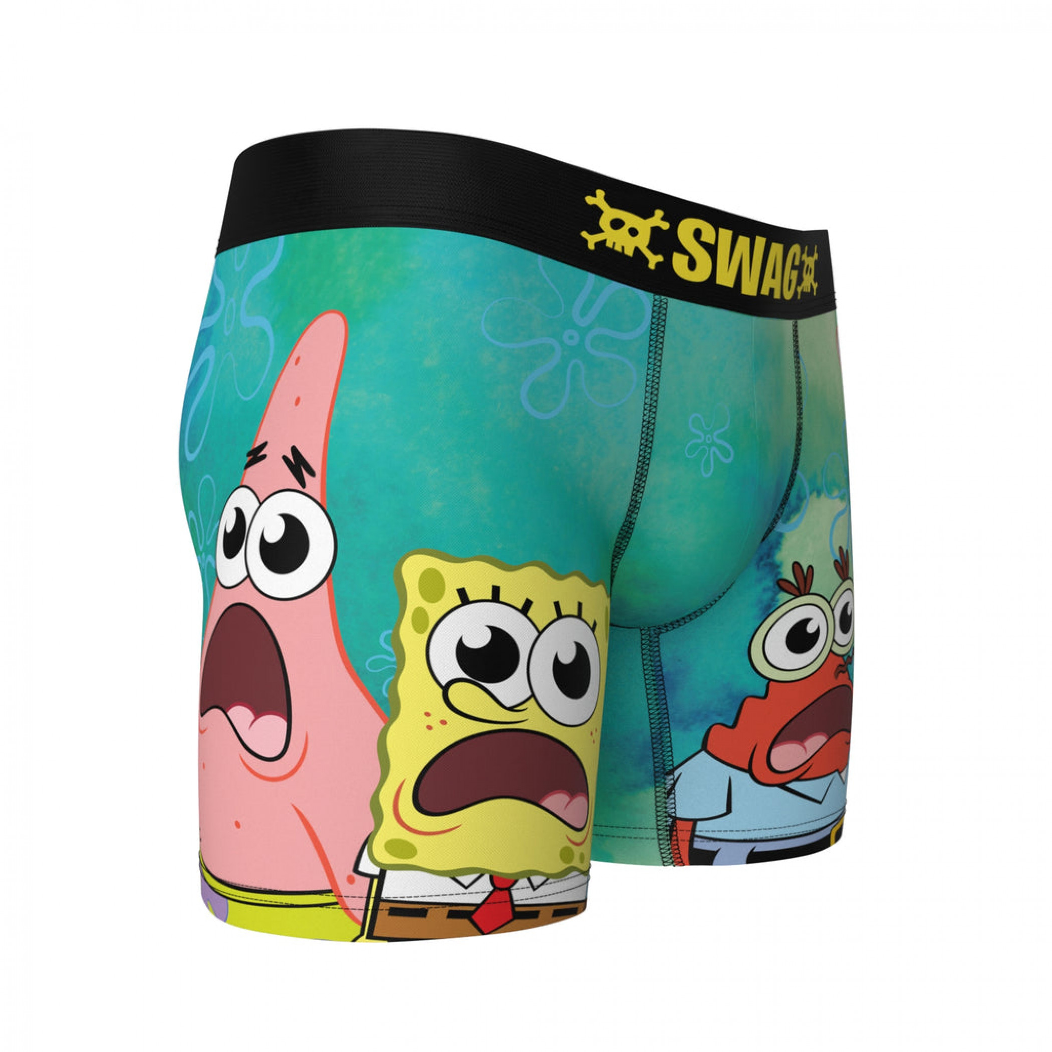 5-pack Print-motif Cotton Boxer Shorts - Black/SpongeBob