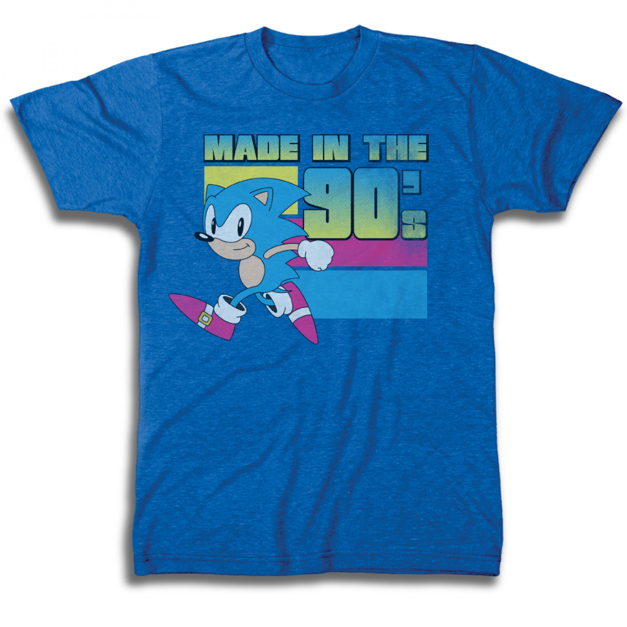Sonic The Hedgehog Made in the 90's T-Shirt, Blue