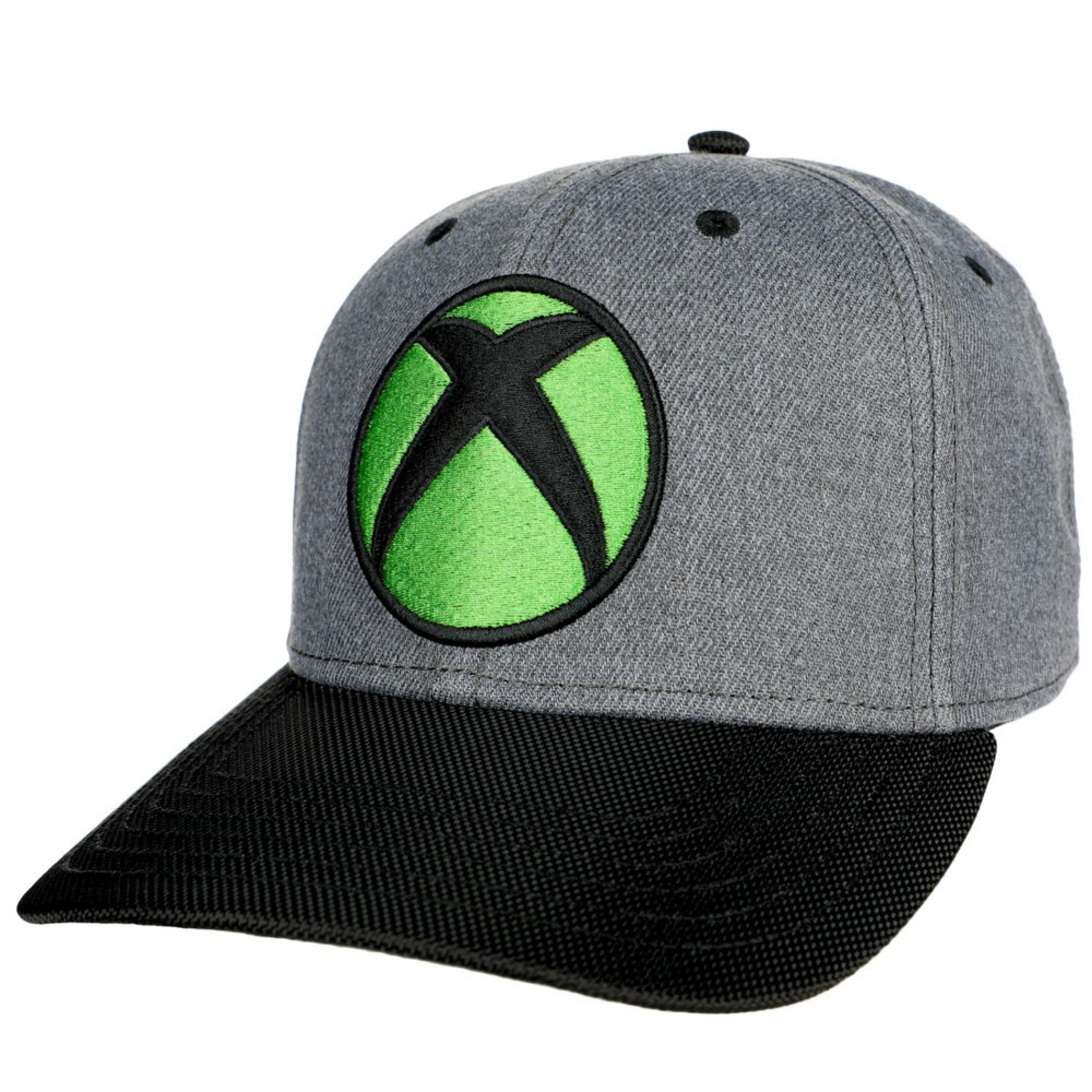 Xbox Logo Curved Bill Snapback Hat, Grey