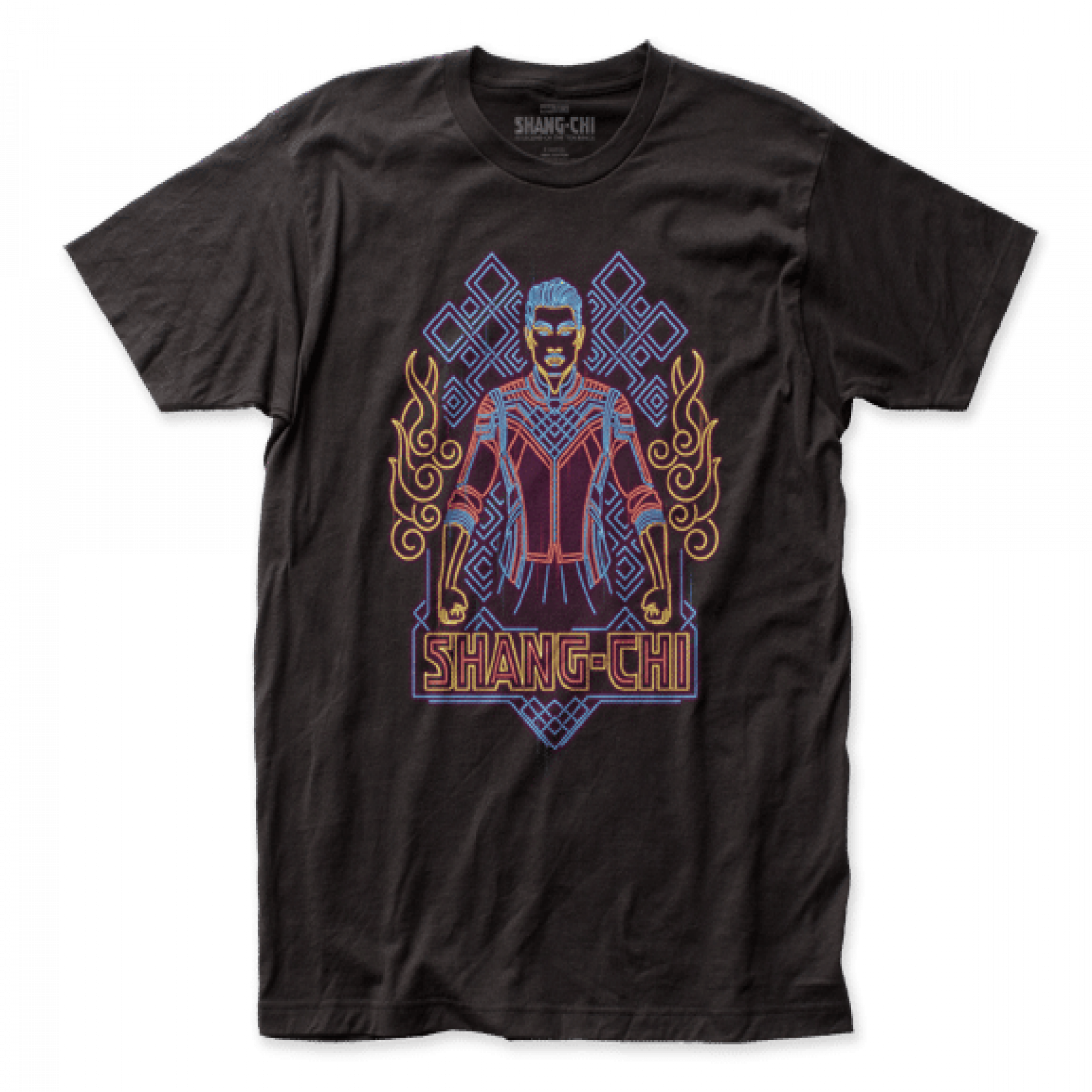Marvel Shang-Chi Neon Badge T-Shirt, Black