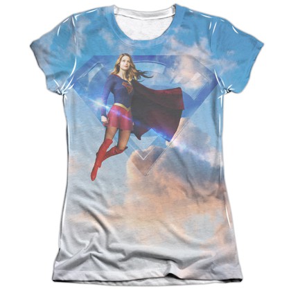 Supergirl Up In The Sky Women's T-Shirt, White