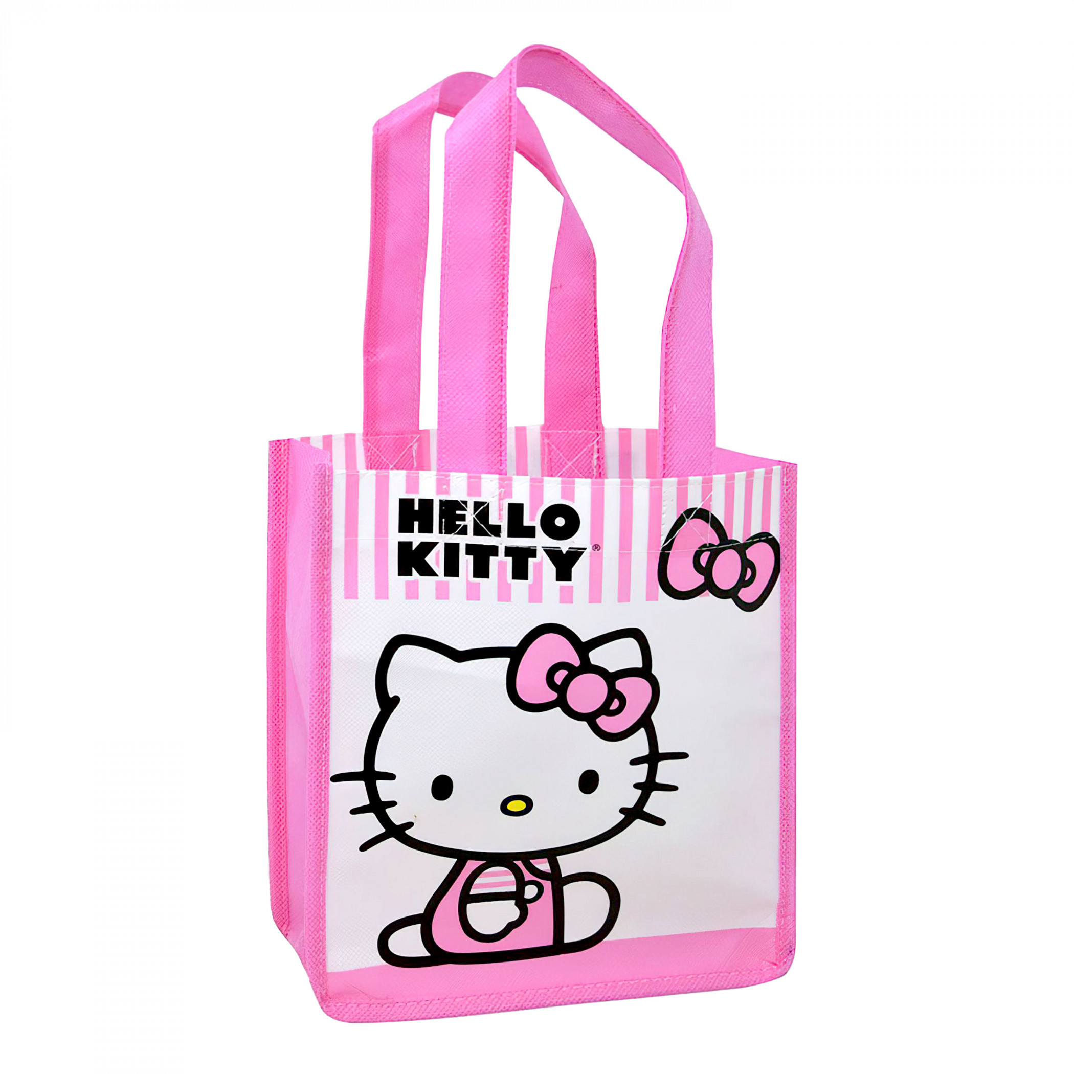 Hello Kitty Pretty in Pink Eco Friendly Woven Tote Bag, Pink