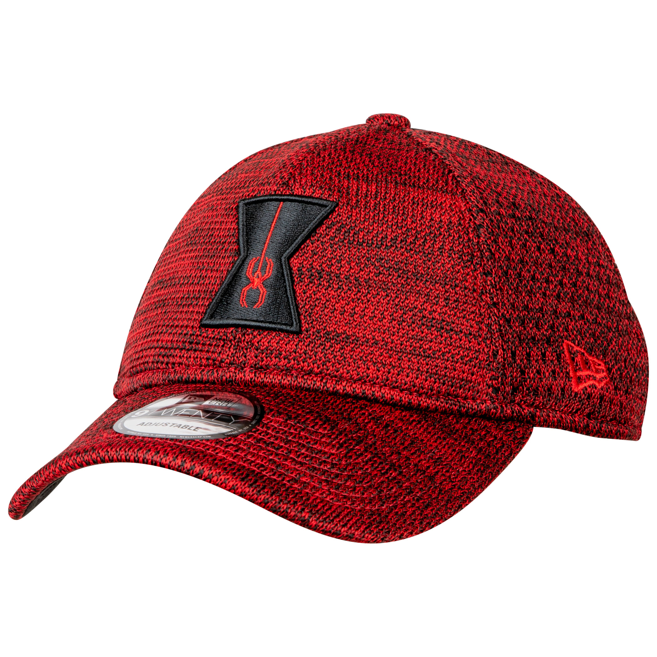 Black Widow Movie Spider Red Poly-Knit 9Twenty Adjustable New Era Hat, Red
