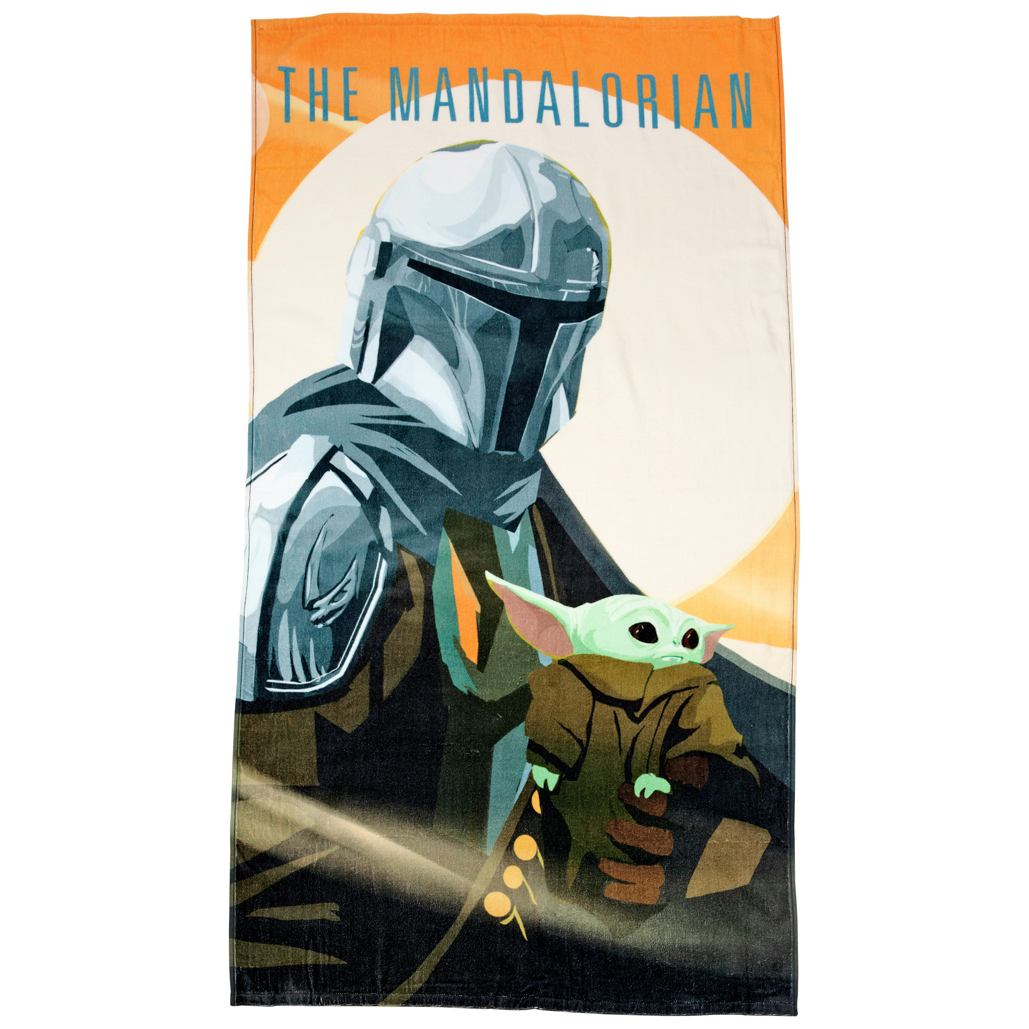 Star Wars The Mandalorian and The Child Grogu Beach Towel, Multi-Color