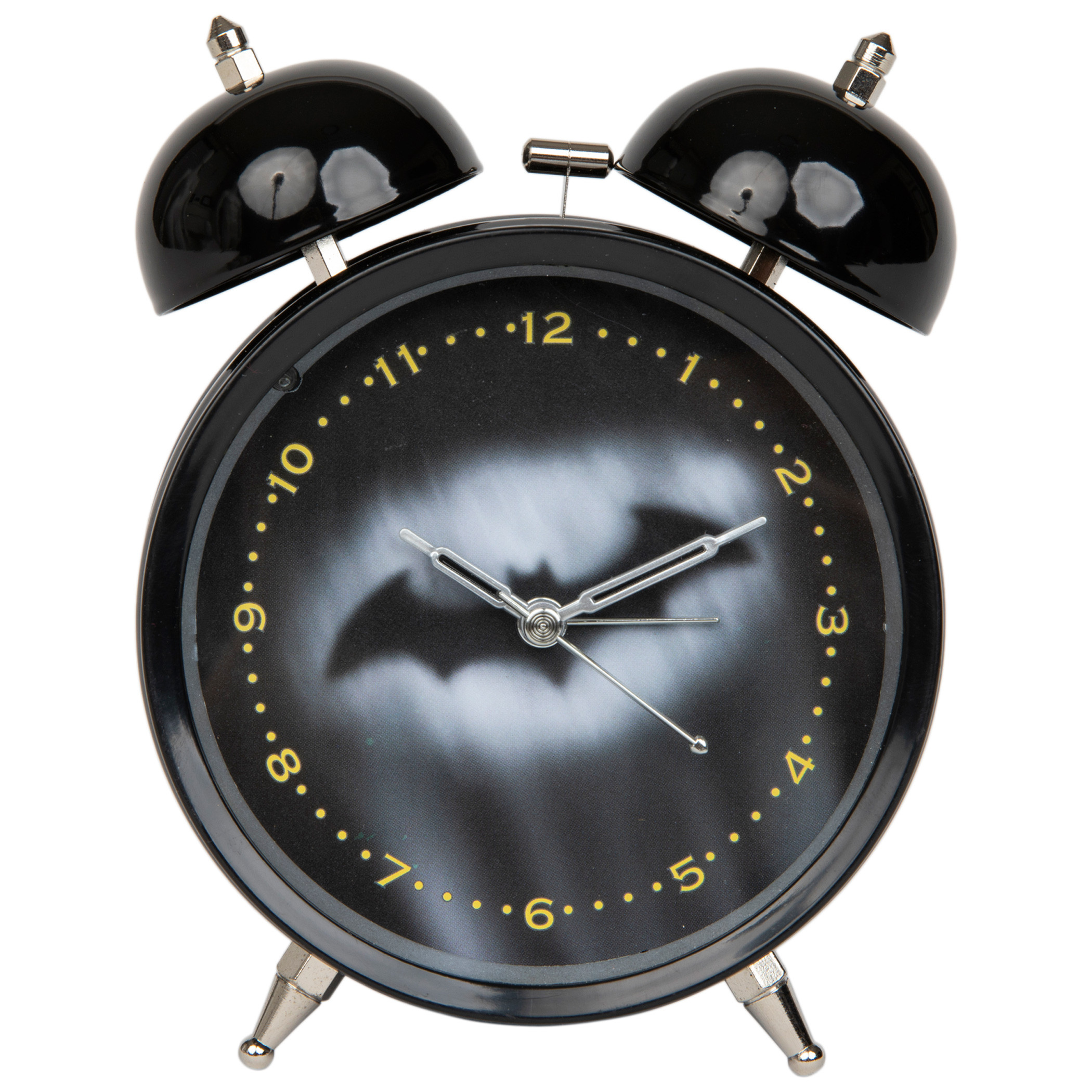 Batman Hush Symbol Night Sky Analog Alarm Clock, Black