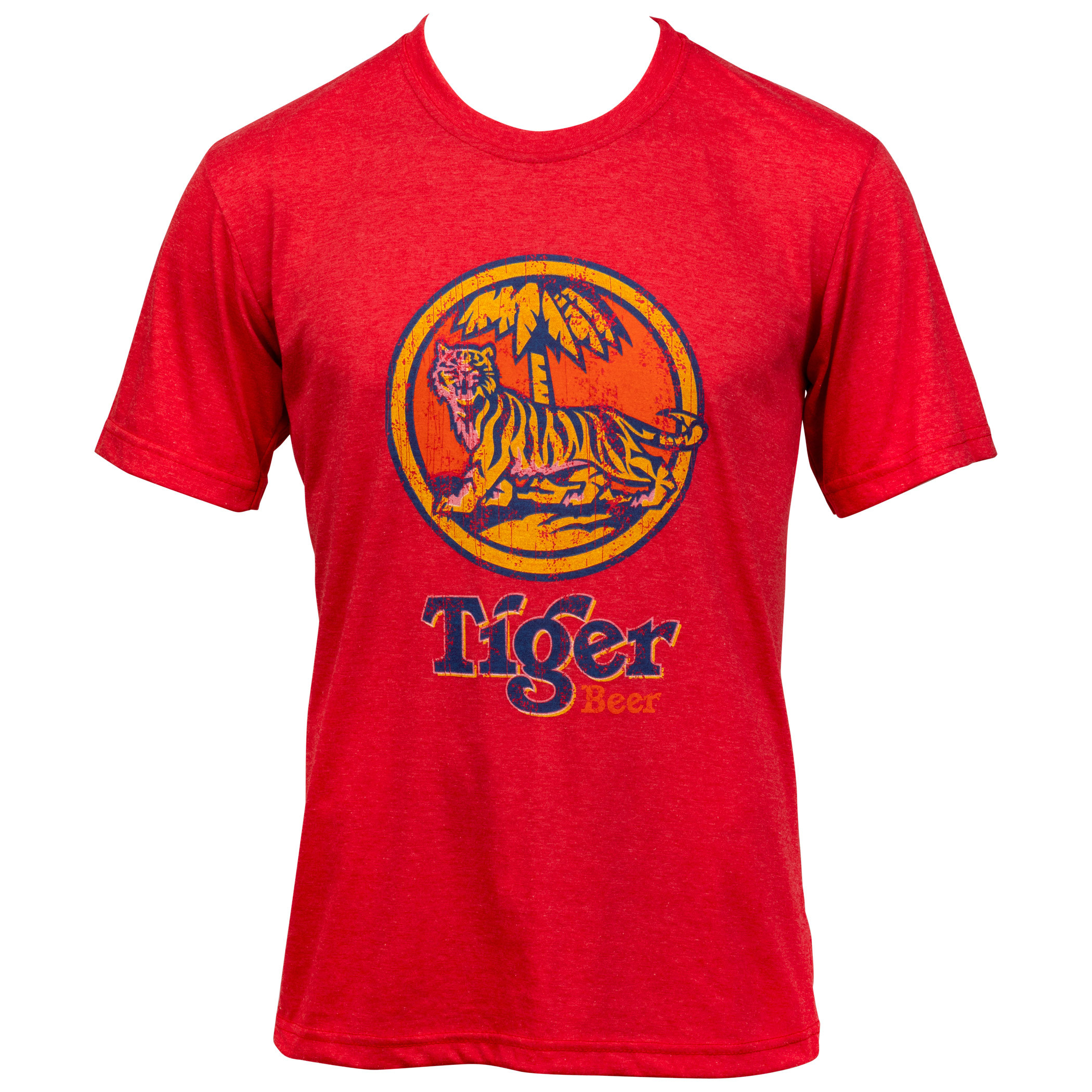 Tiger Beer Vintage Distressed Style T-Shirt