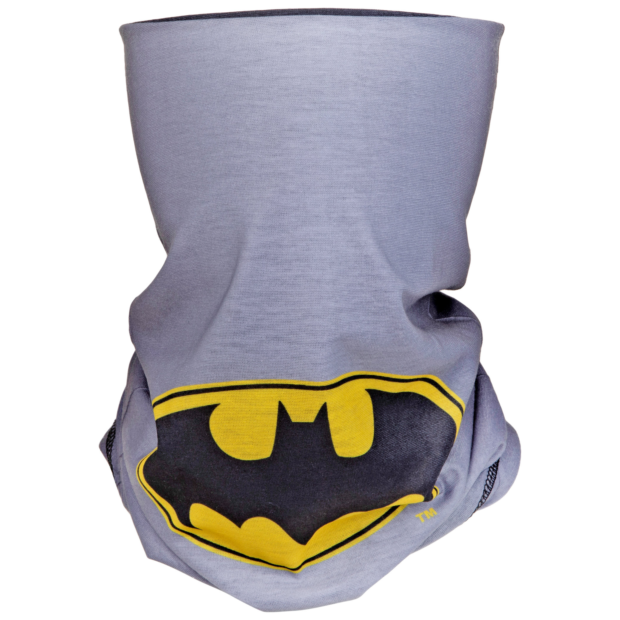 Batman Logo Centered Full Face Mask Gaiter Tubular Bandana, Black