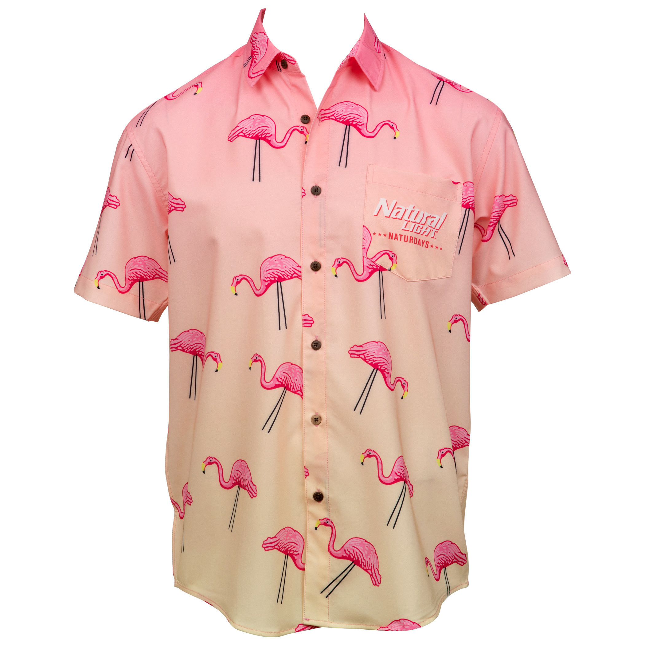 Naturdays Natural Light Party Time Tropical Bros Hawaiian Shirt