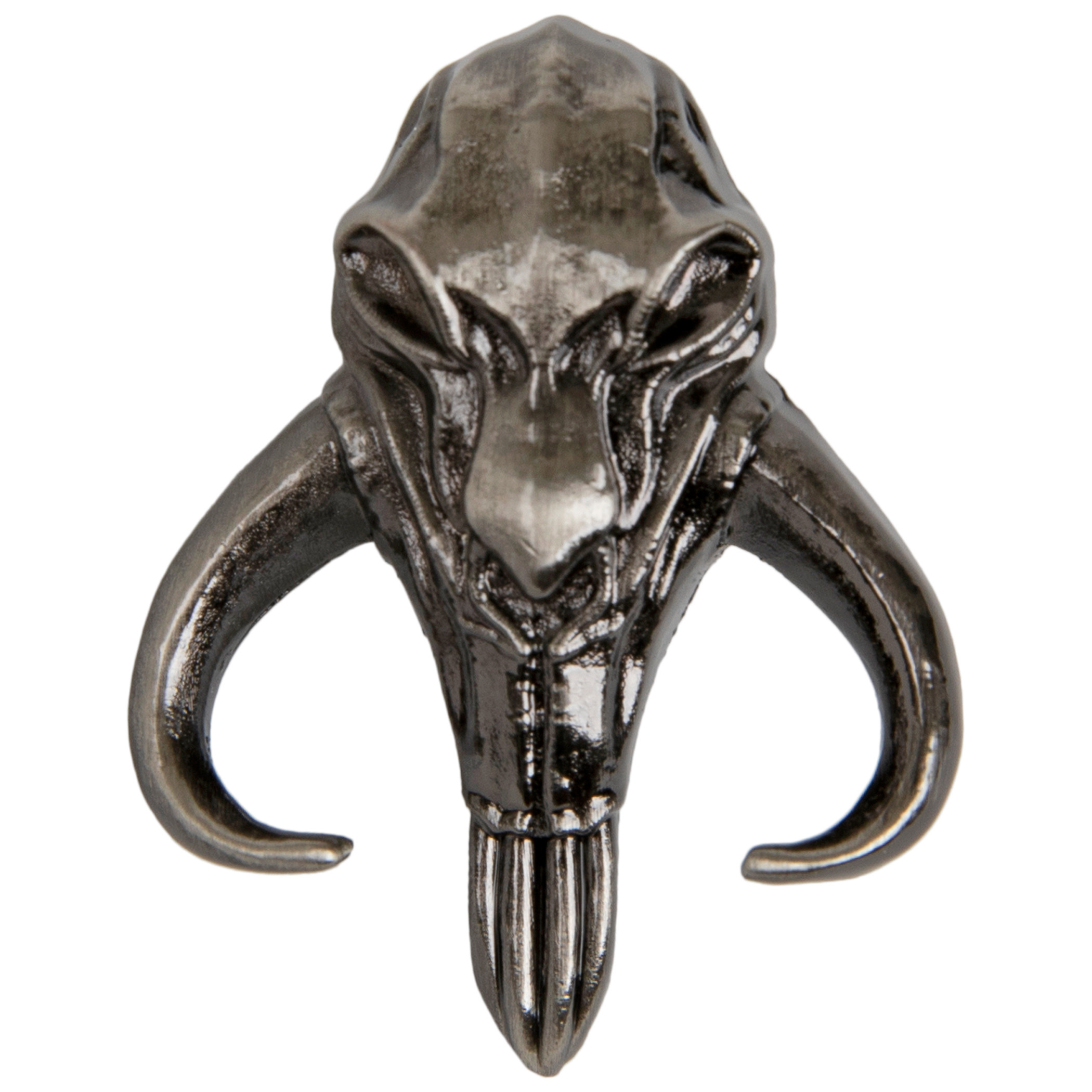 Star Wars The Mandalorian Mythosaur Crest Pewter Lapel Pin, Silver