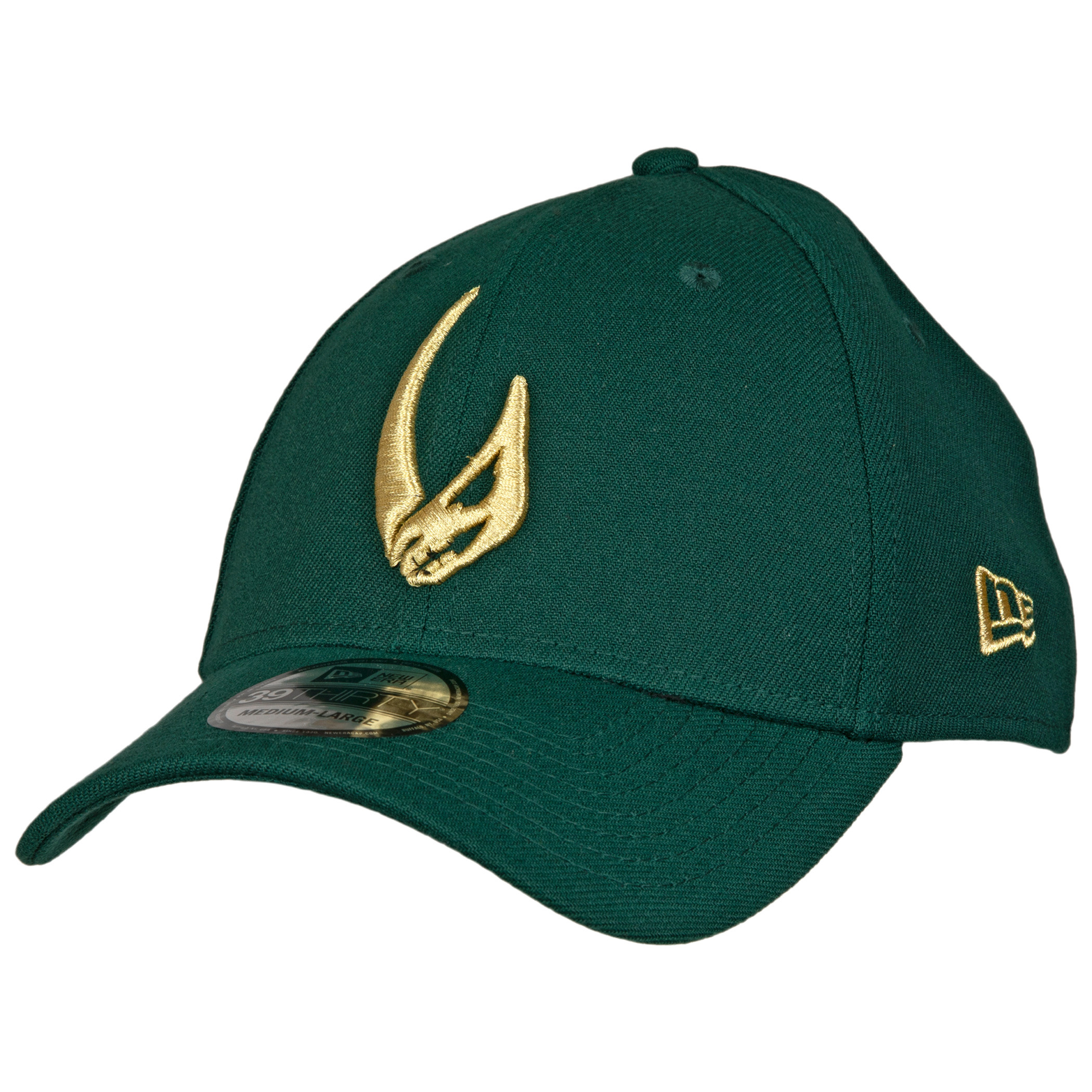 Star Wars Mandalorian Mudhorn Sigil Green New Era 39Thirty Flex Fitted Hat, Green