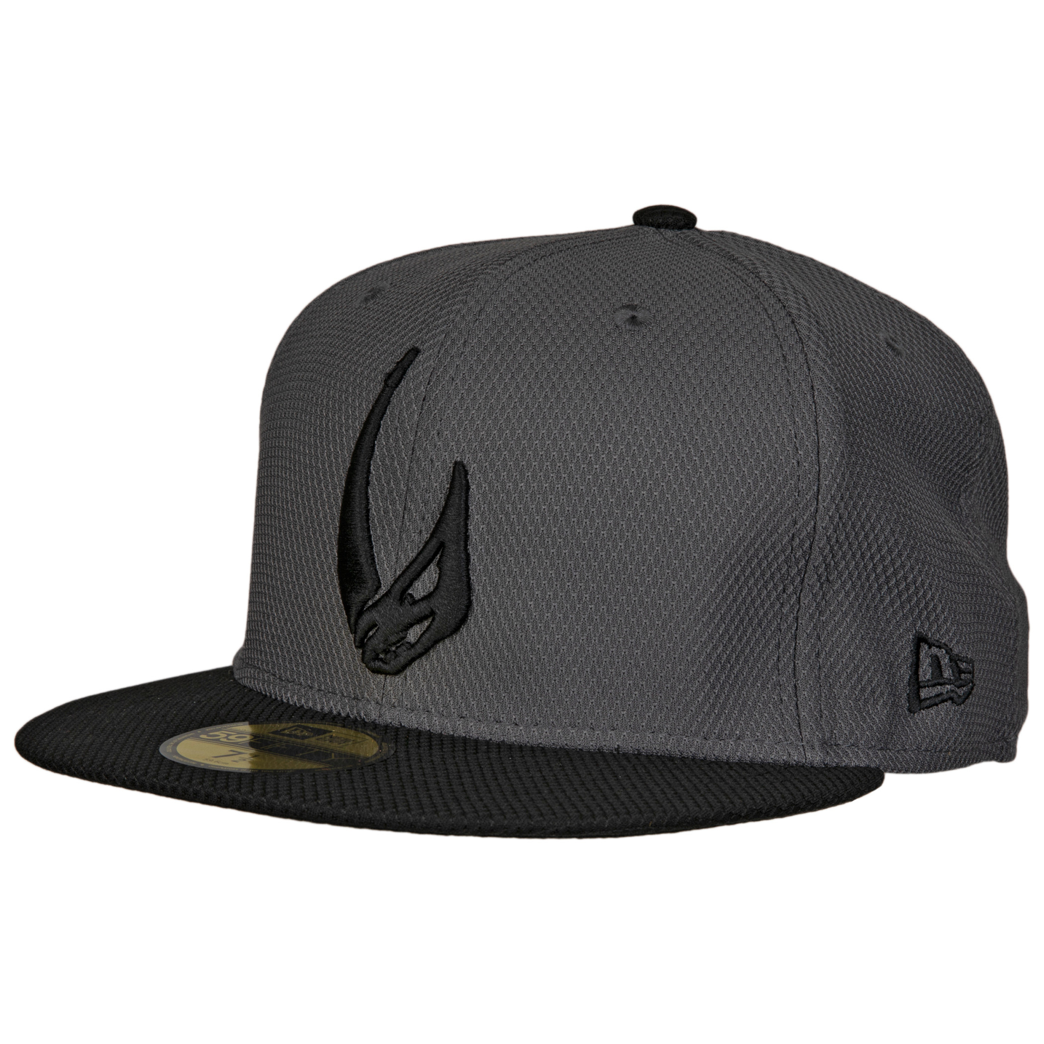 Star Wars Mandalorian Mudhorn Sigil Diamond Tech New Era 59Fifty Fitted Hat, Grey