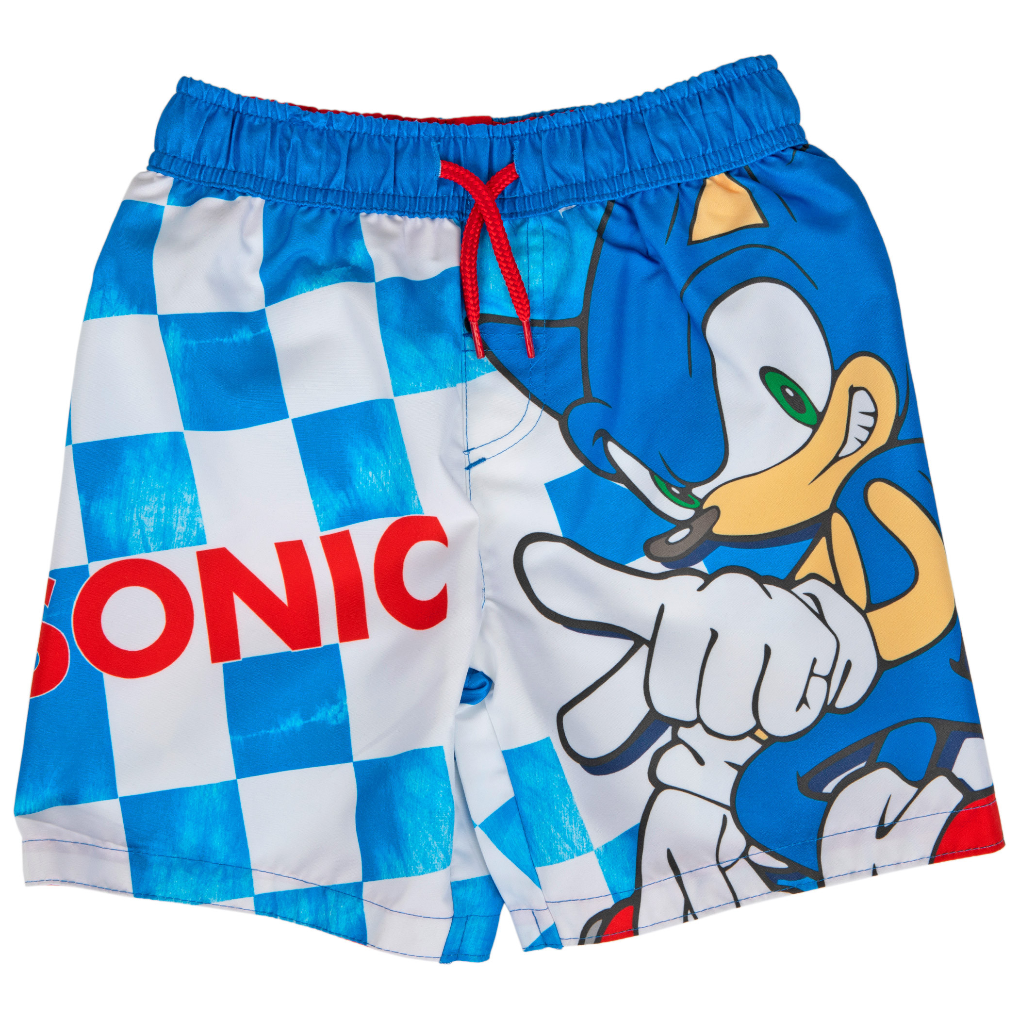 Sonic the Hedgehog Character Youth Swim Trunks, Blue