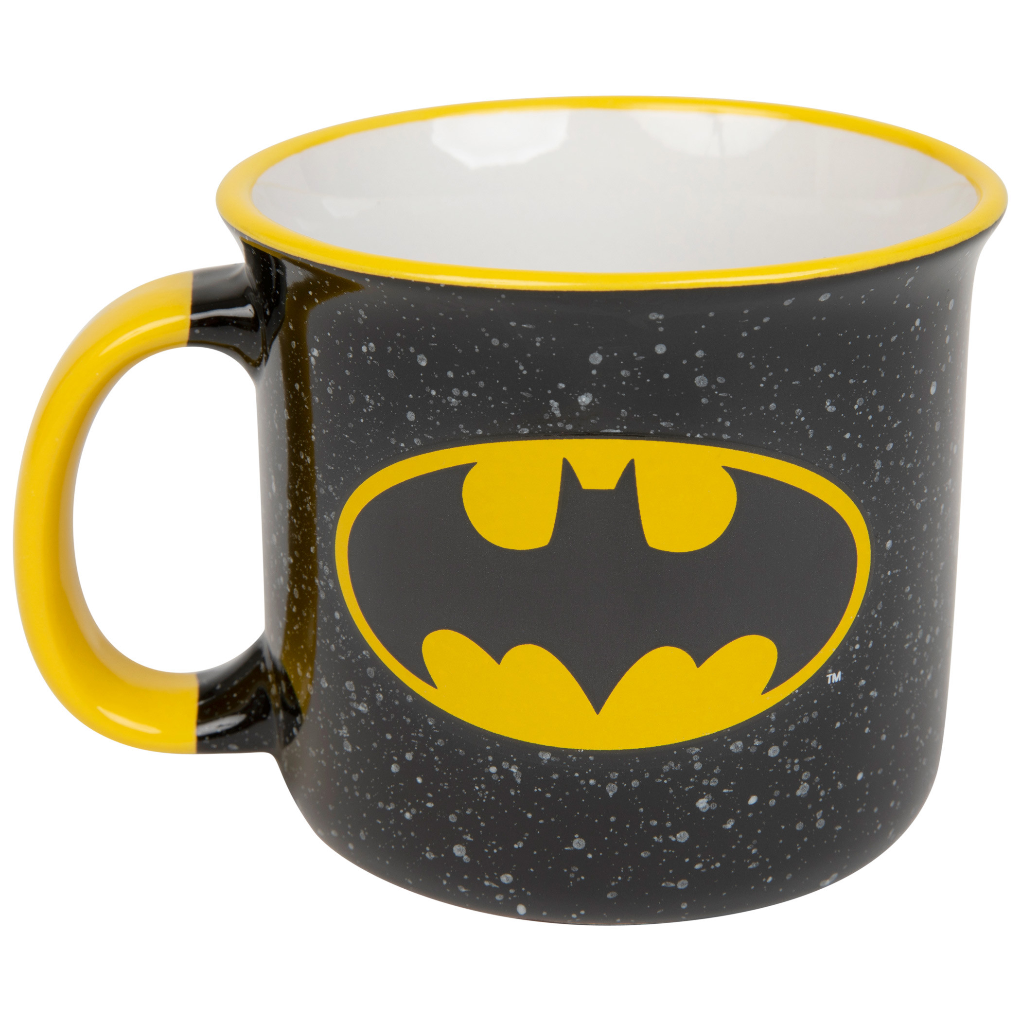 Batman Symbol Symbol Ceramic Camper Mug, Black