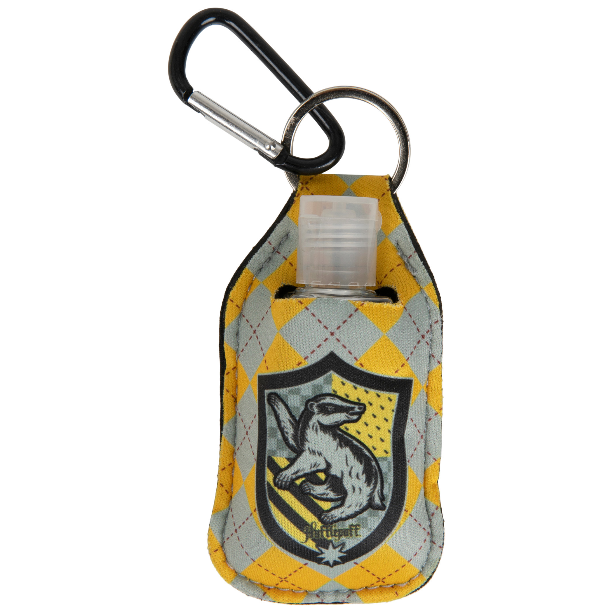 Harry Potter Hufflepuff House Crest Quick Clip Hand Sanitizer, Yellow
