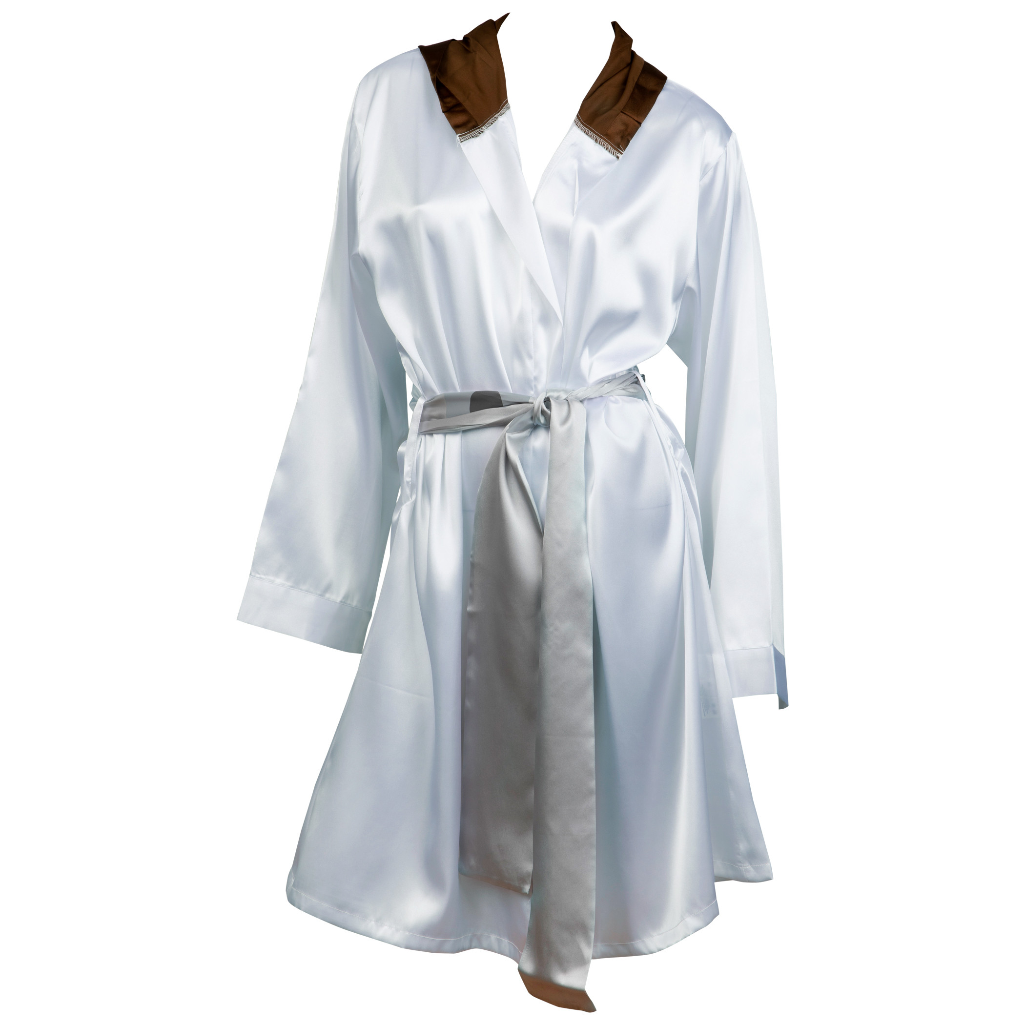 Star Wars Princess Leia Silky Satin Robe, White