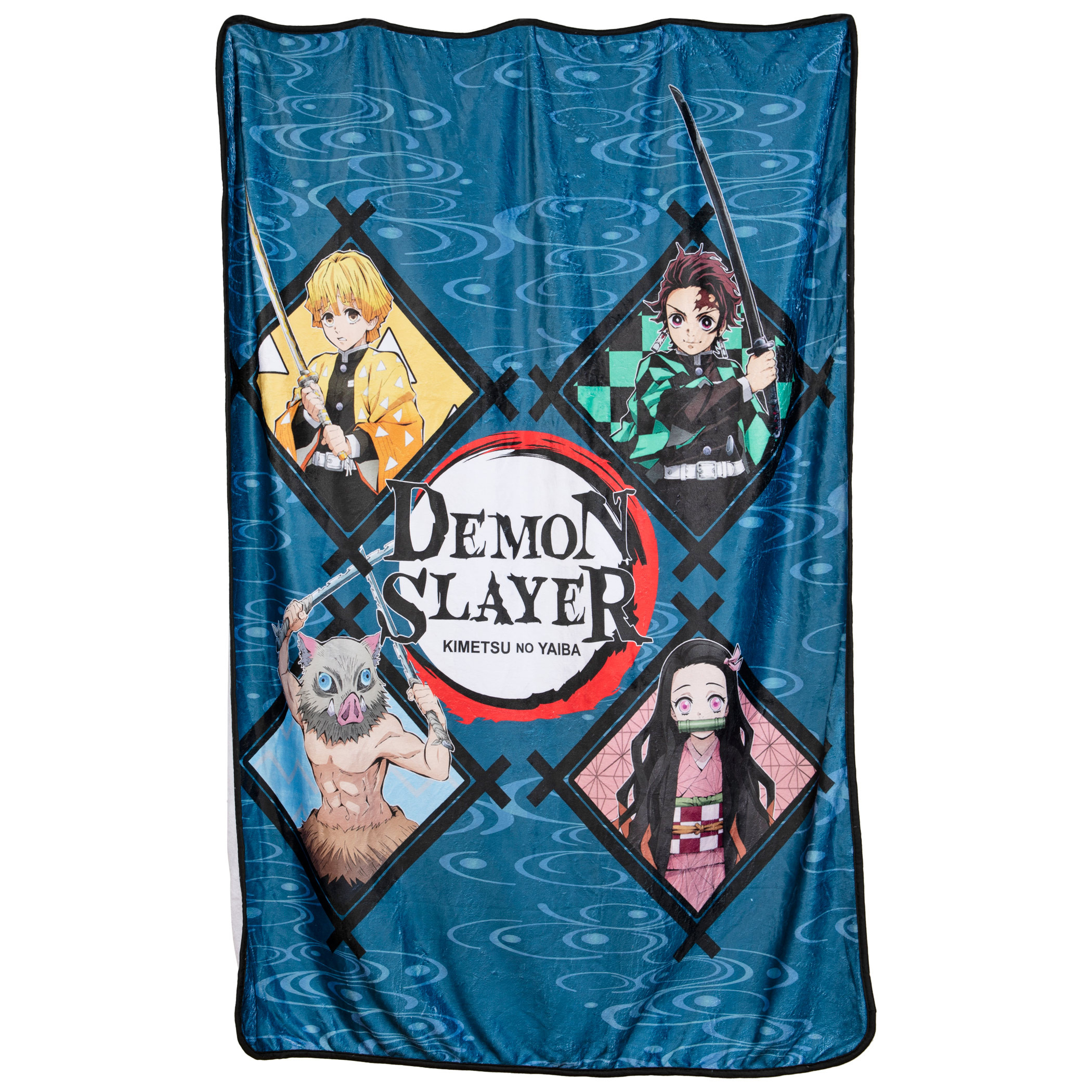 Demon Slayer Characters Fleece Throw Blanket, Multi-Color
