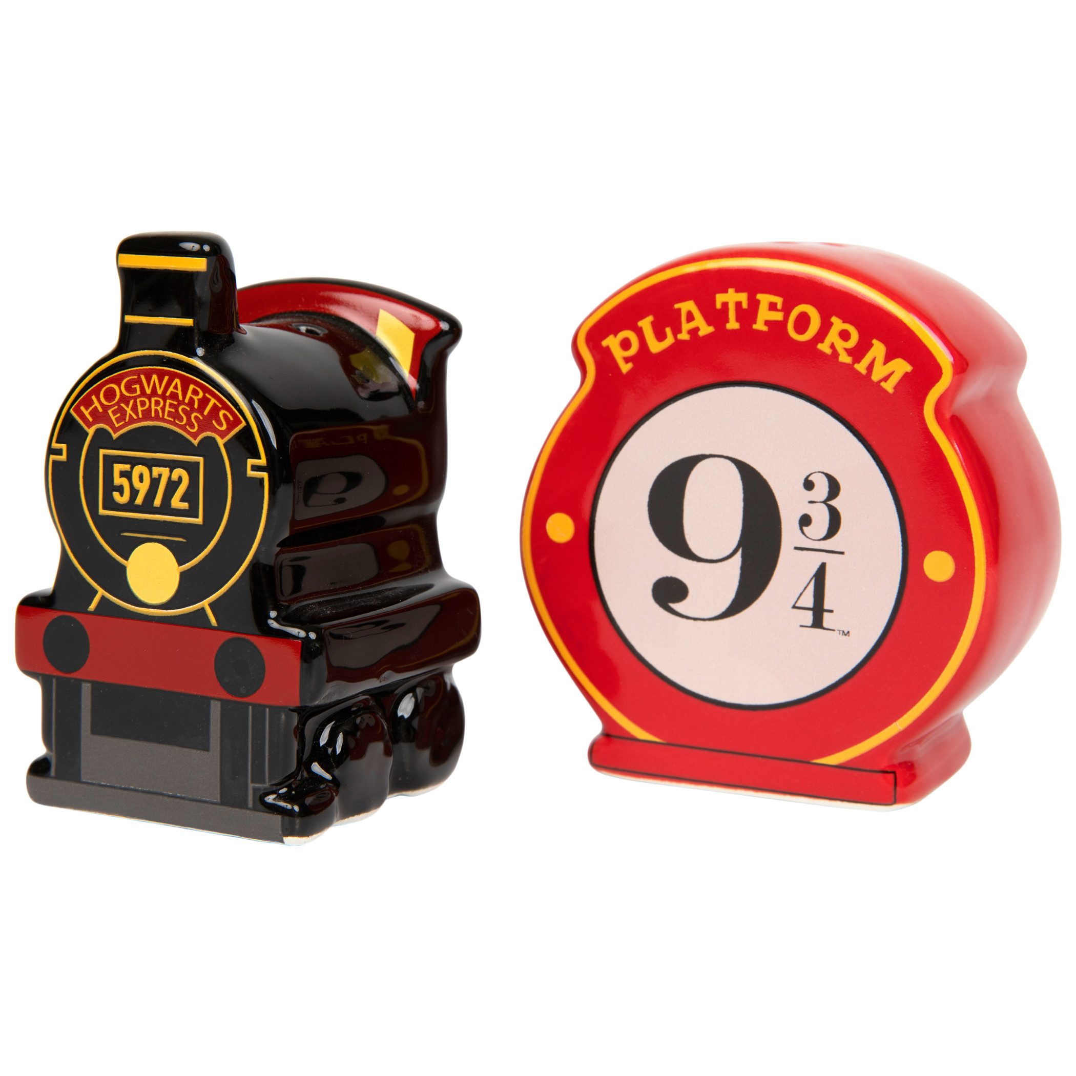 Harry Potter Hogwarts Express Platform Ceramic Salt and Pepper Shaker, Multi-Color
