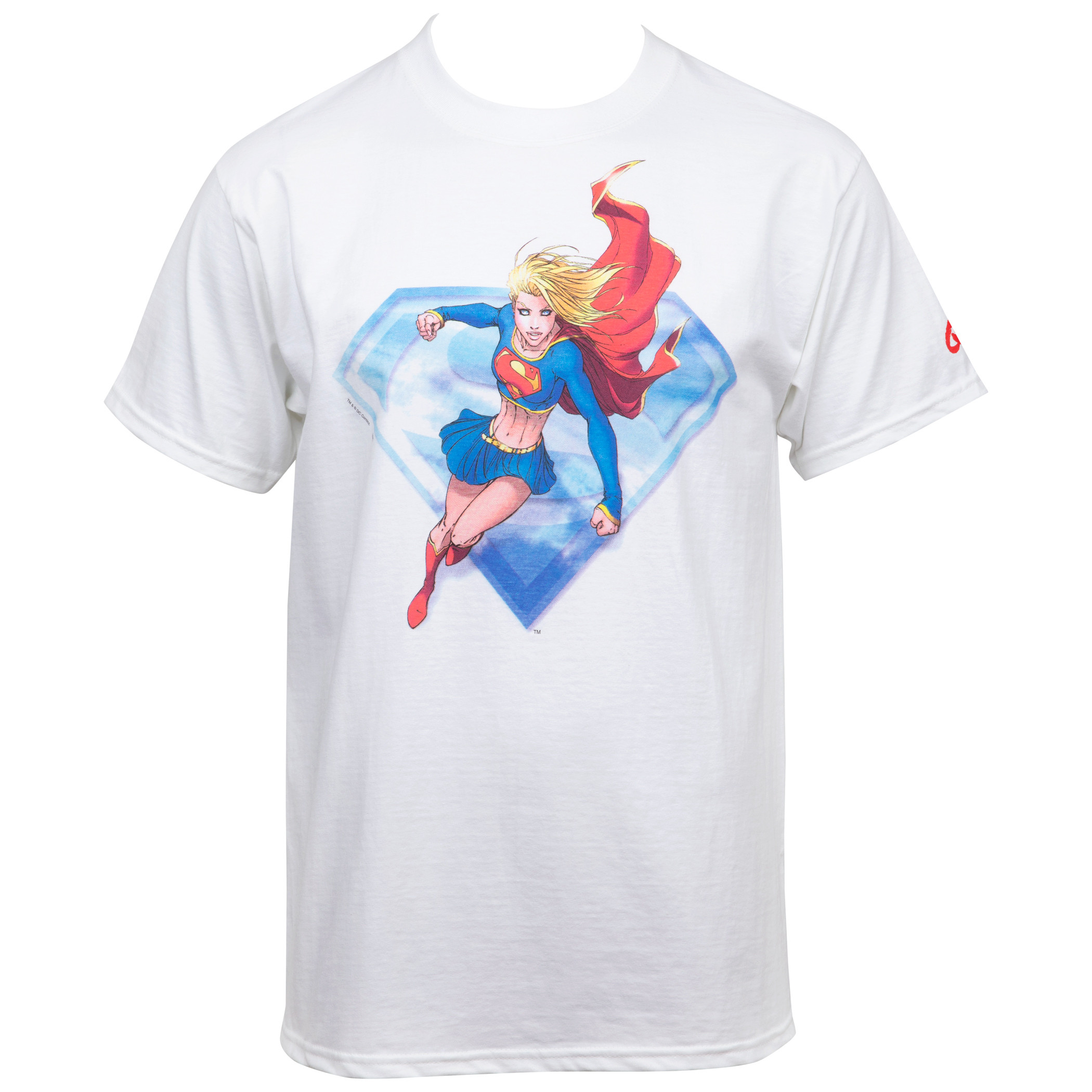 Supergirl White Adult T-Shirt Michael Turner, White