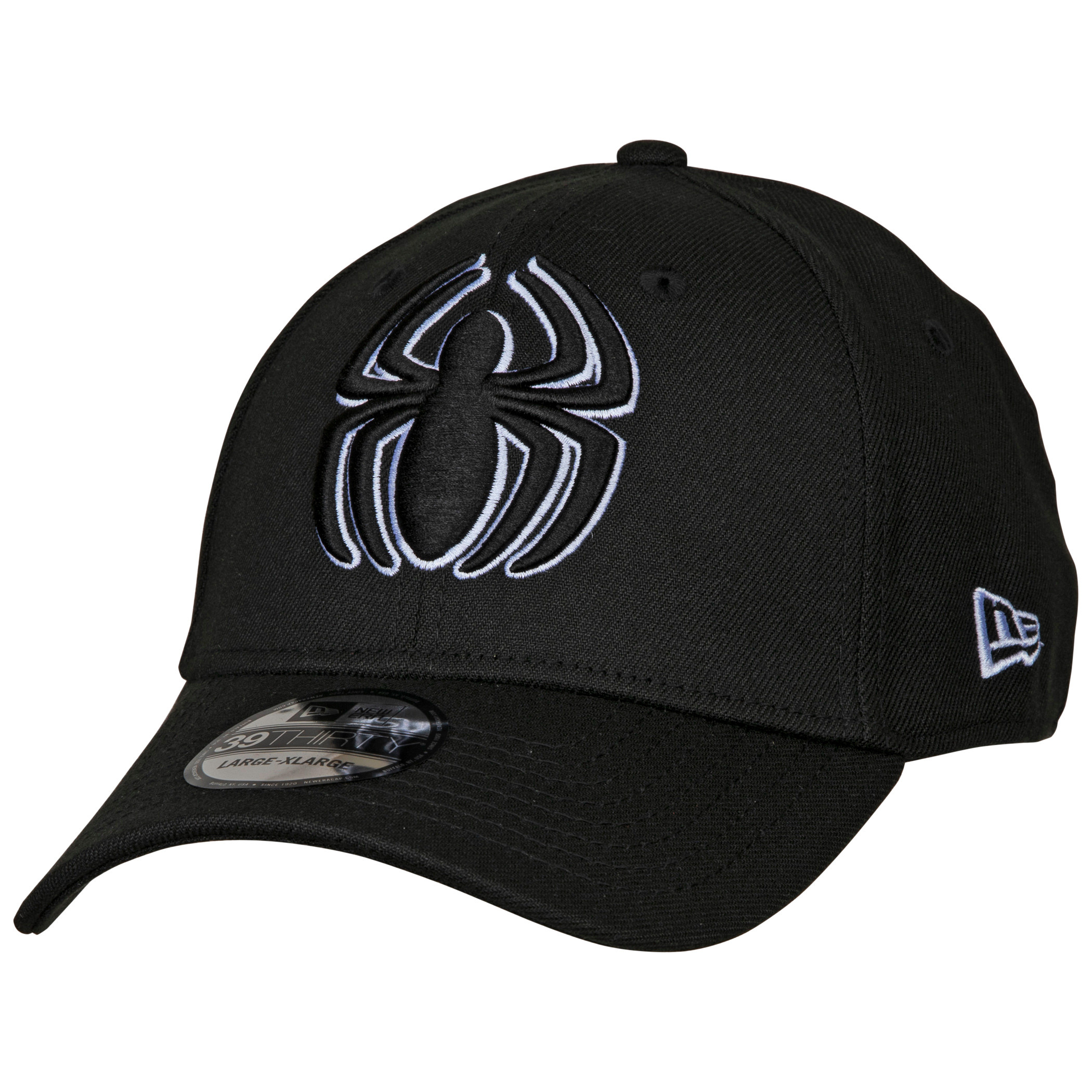 Spider-Man 3D Symbol Black 39Thirty Baseball Cap, Black
