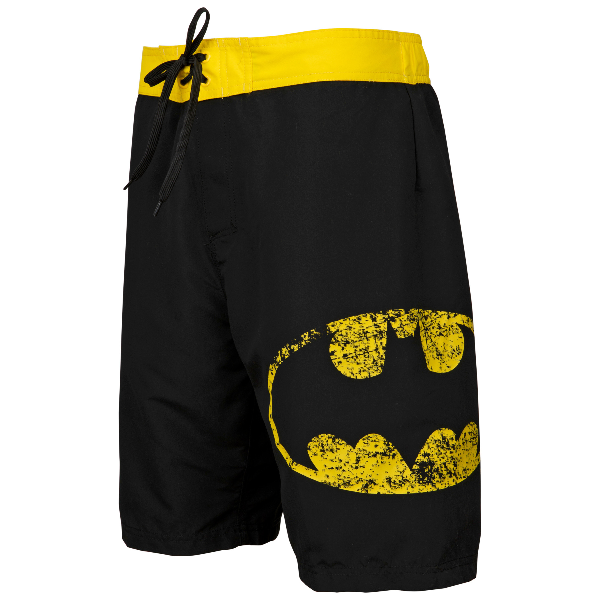 Batman Symbol Heather Black Board Shorts, Black