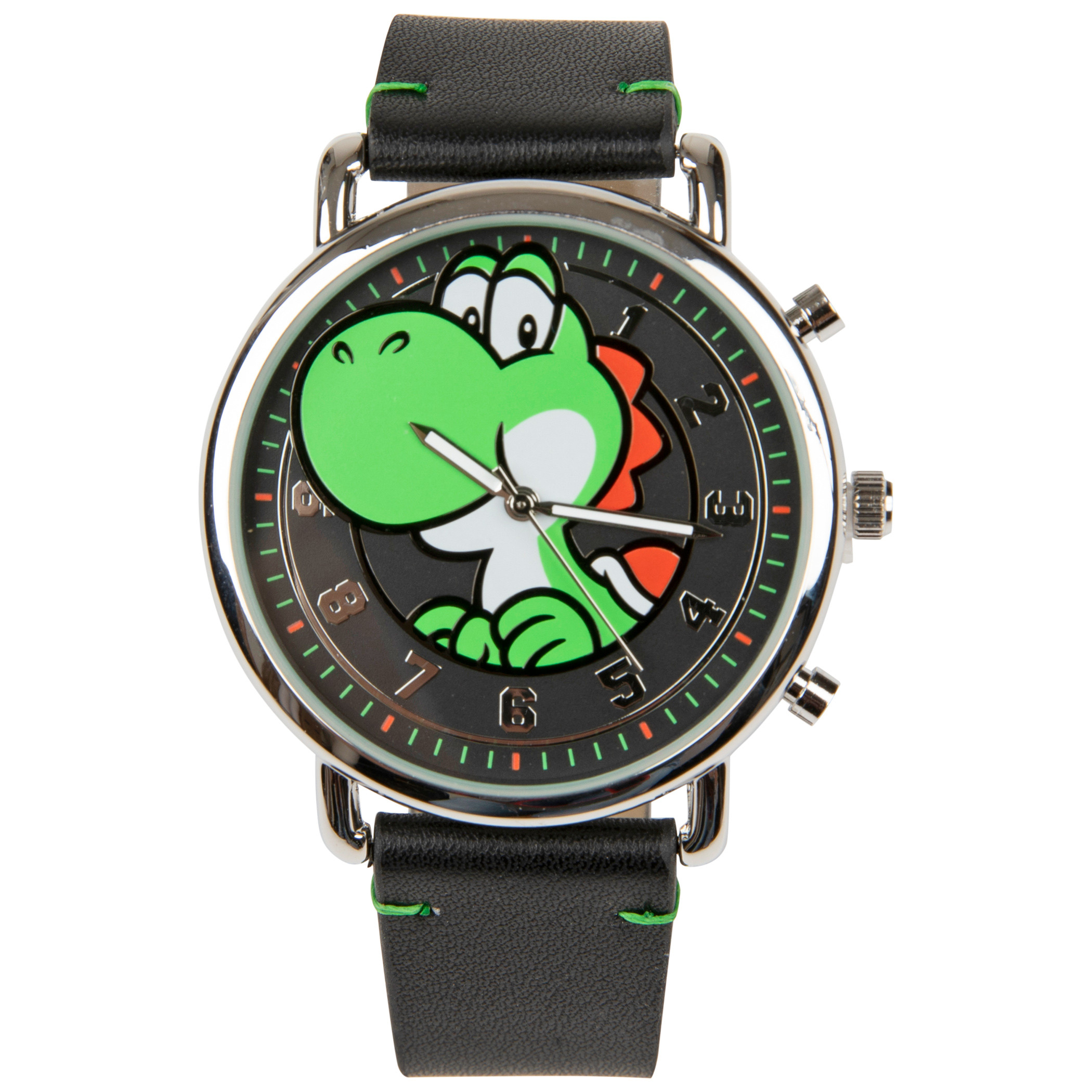 Yoshi Super Mario Nintendo Character Watch, Black