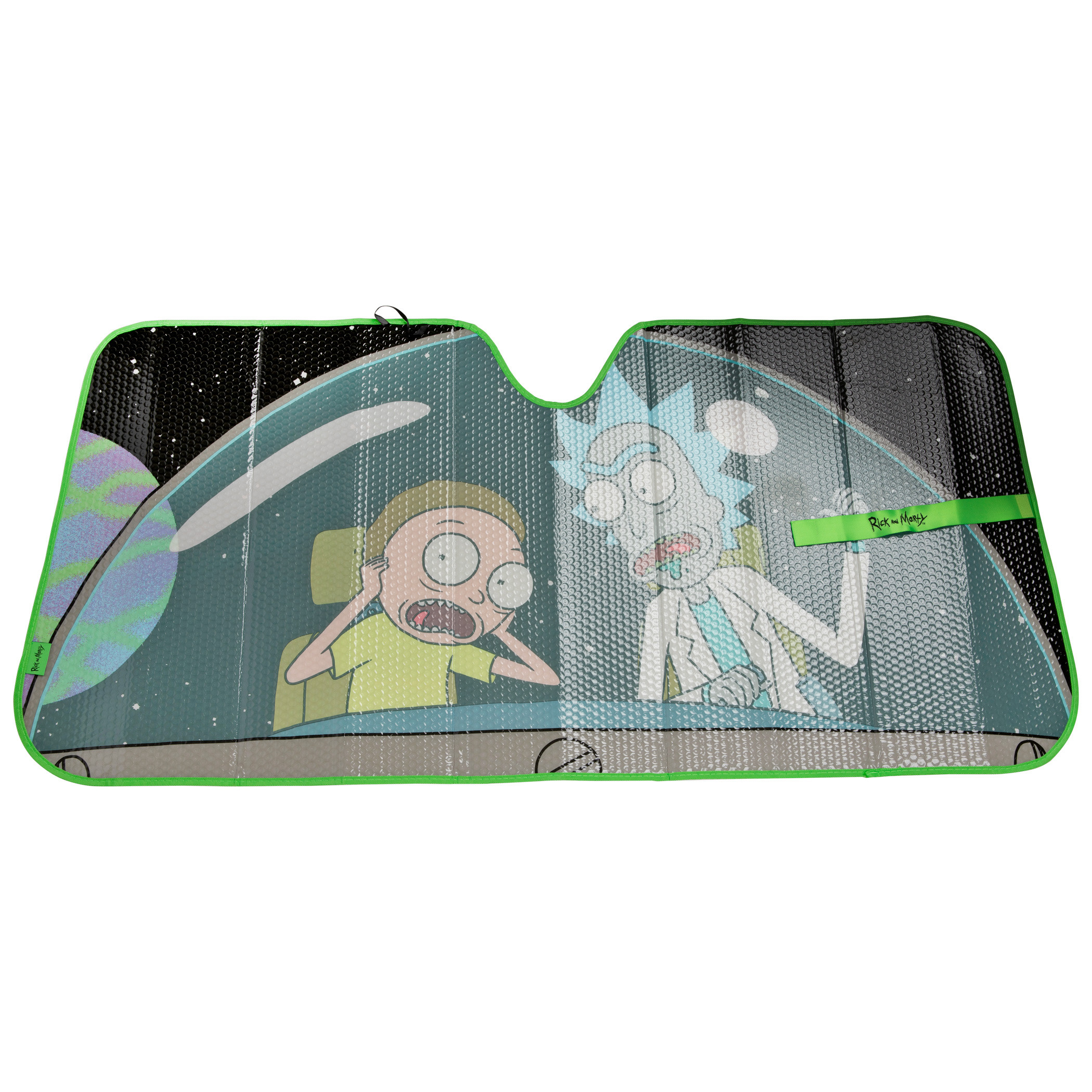 Rick and Morty Cockpit Accordion Car Sunshade, Multi-Color