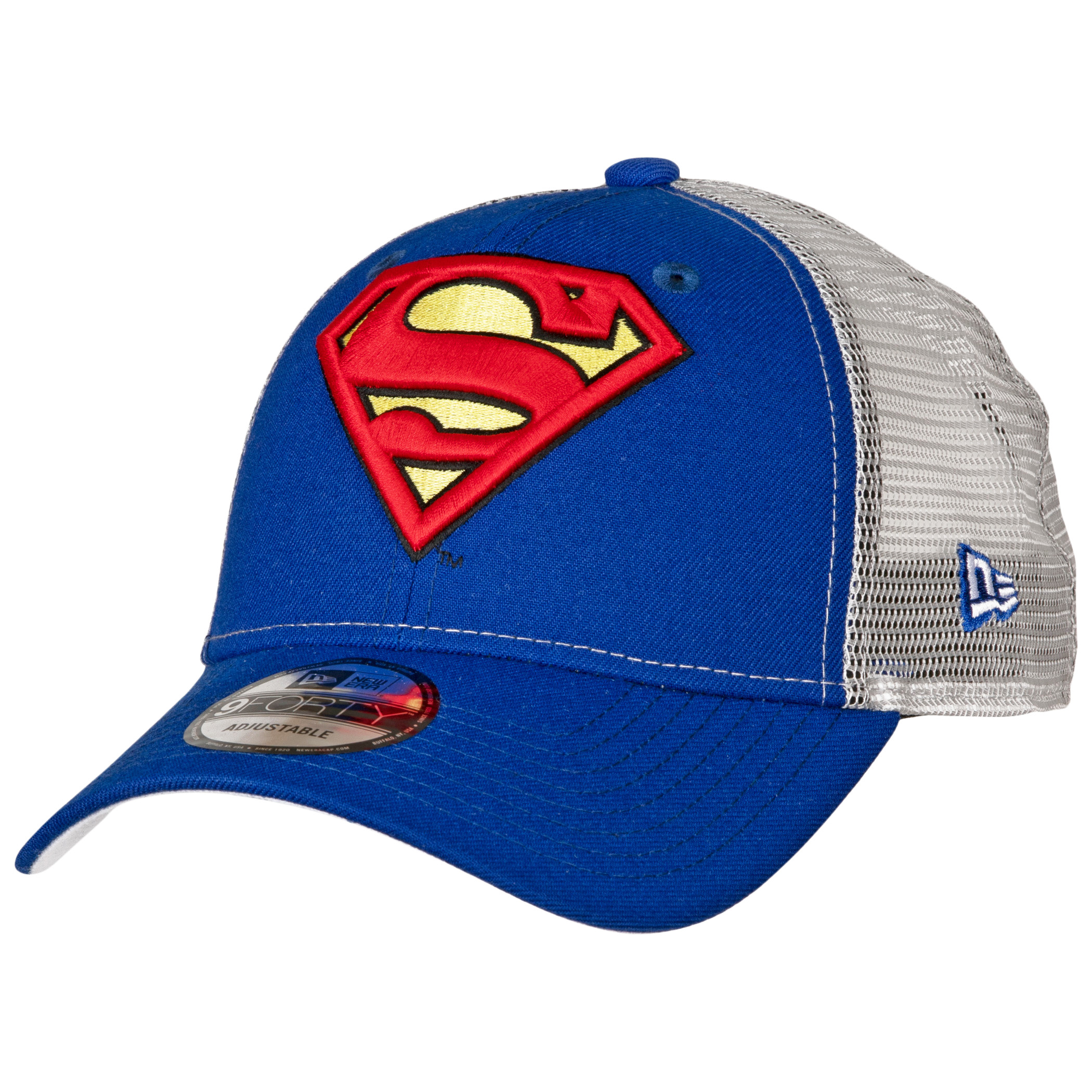 Superman Symbol Trucker New Era 9Forty Adjustable Hat, Multi-Color