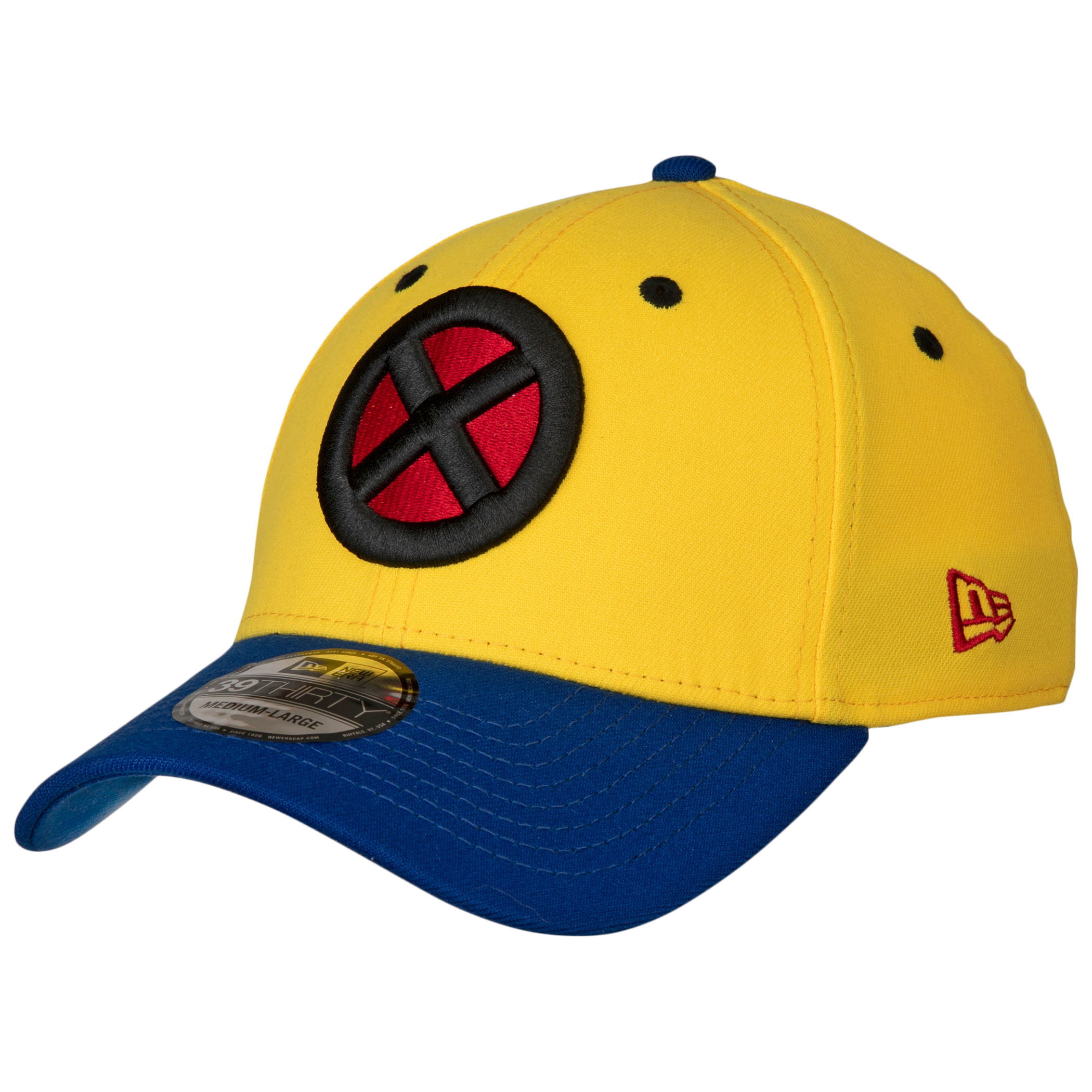 X-Men Symbol Wolverine Colorway New Era 39Thirty Fitted Hat, Yellow