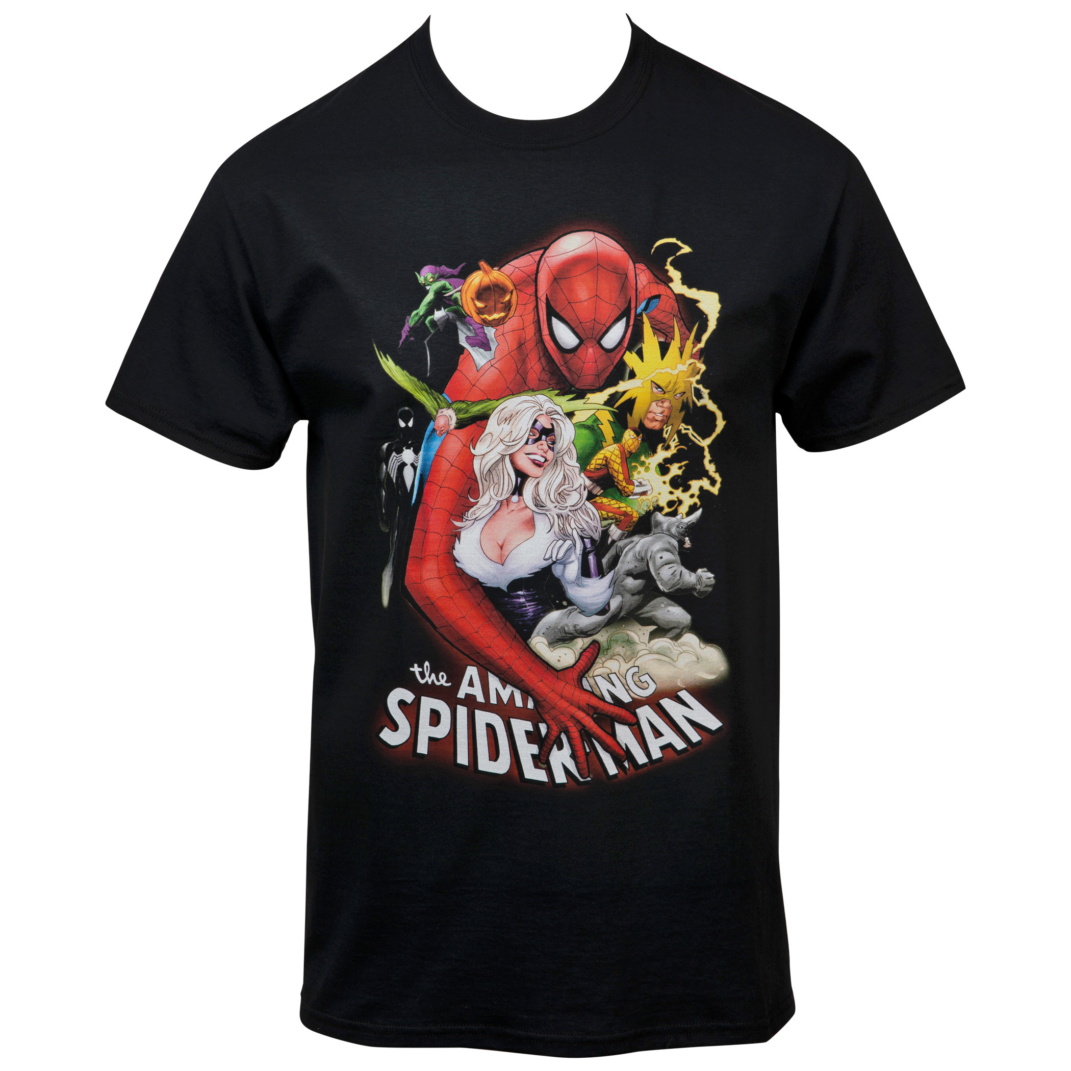 Marvel The Amazing Spider-Man Comic Cover T-Shirt, Black