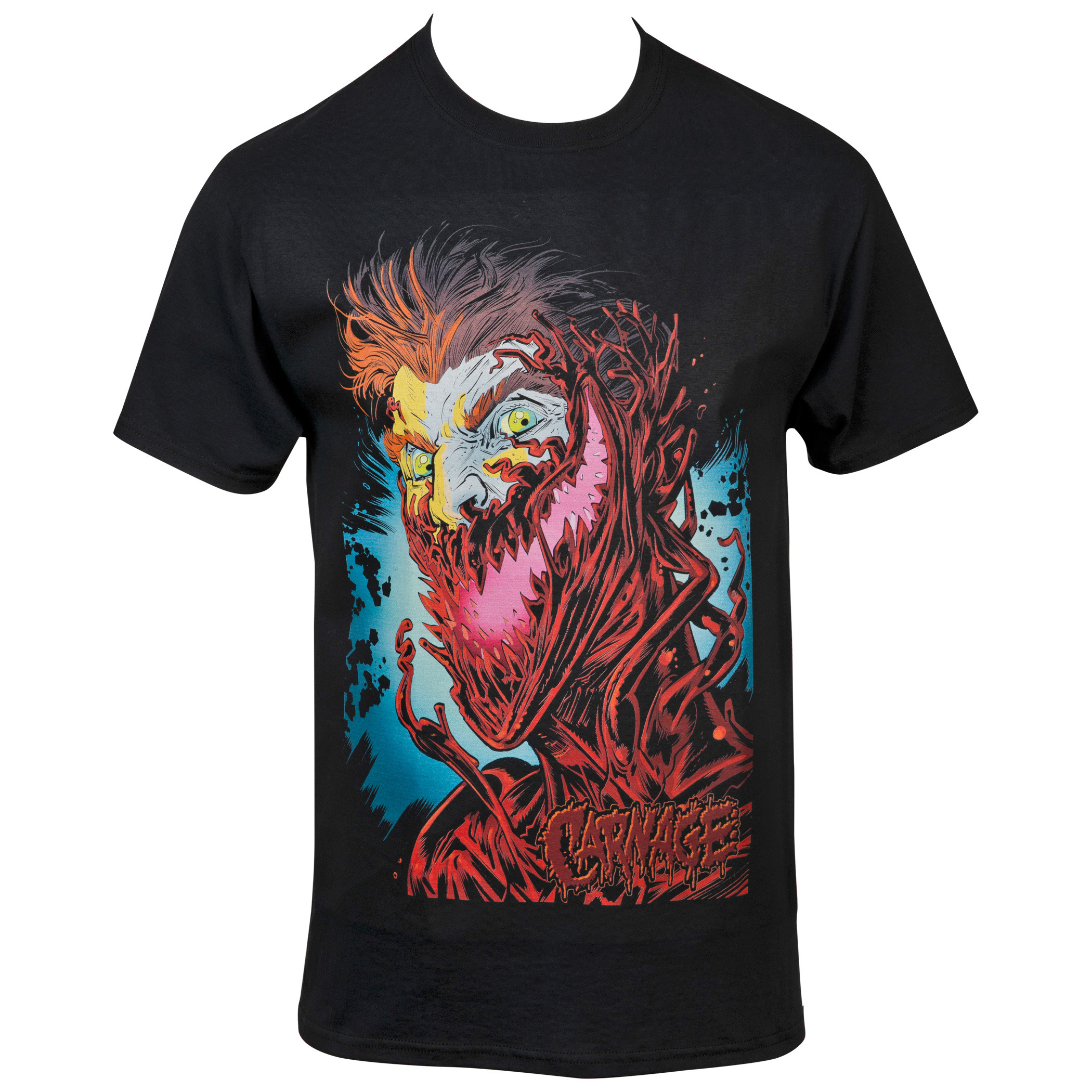 Marvel's Comics Carnage Cletus Cassidy Face T-Shirt, Black