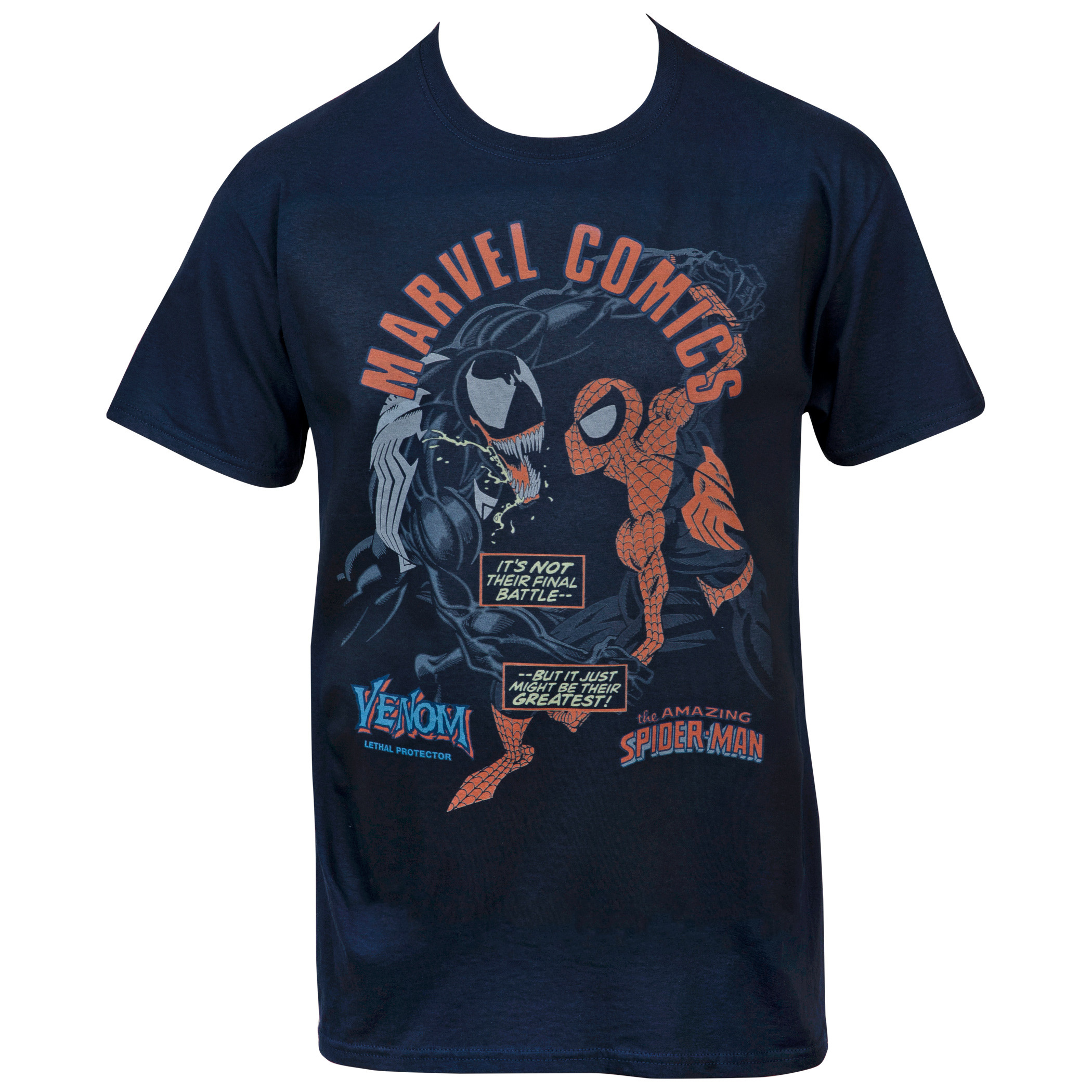 Marvel Comics Amazing Spider-Man VS Lethal Protector Venom T-Shirt, Blue