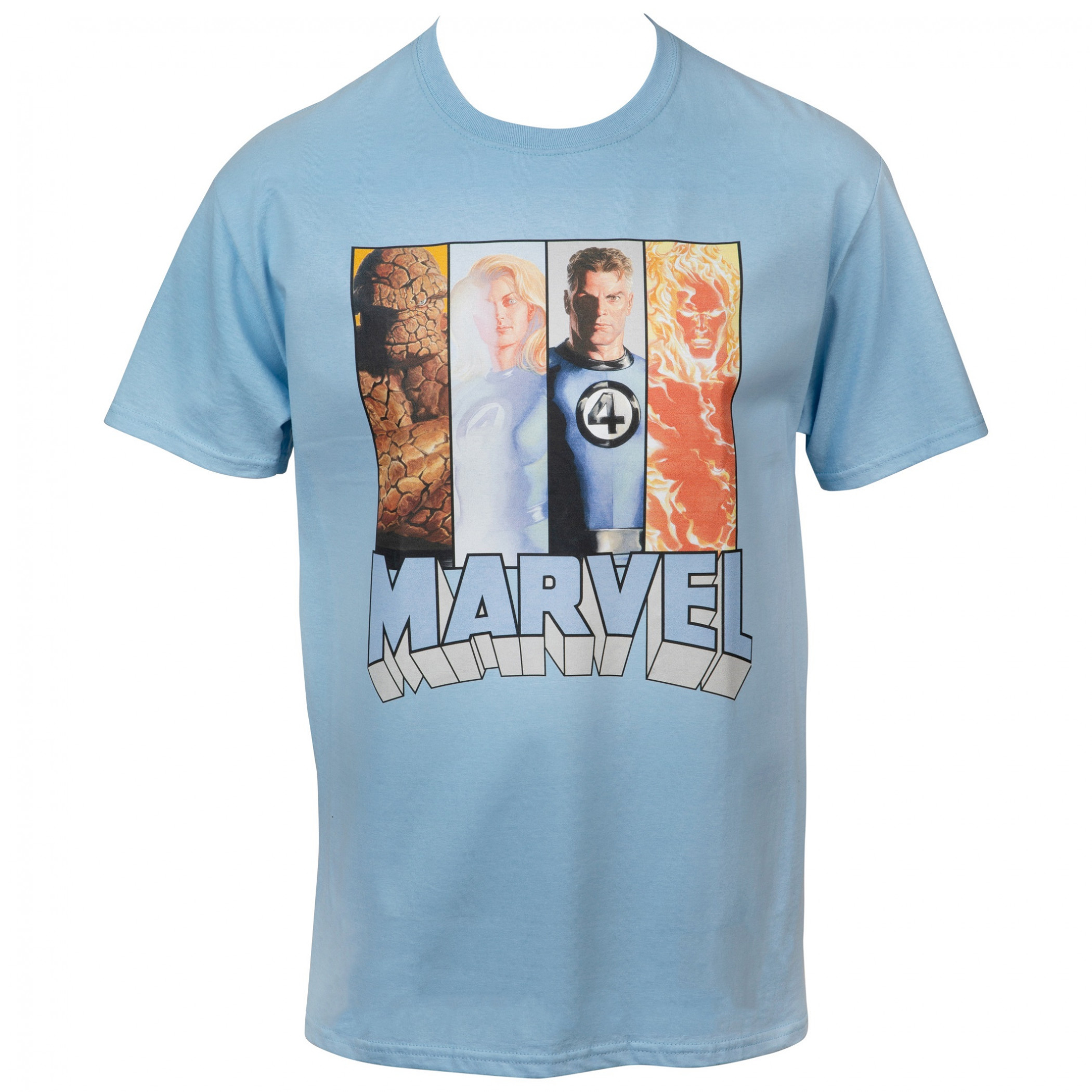Marvel's First Family The Fantastic Four T-Shirt, Blue