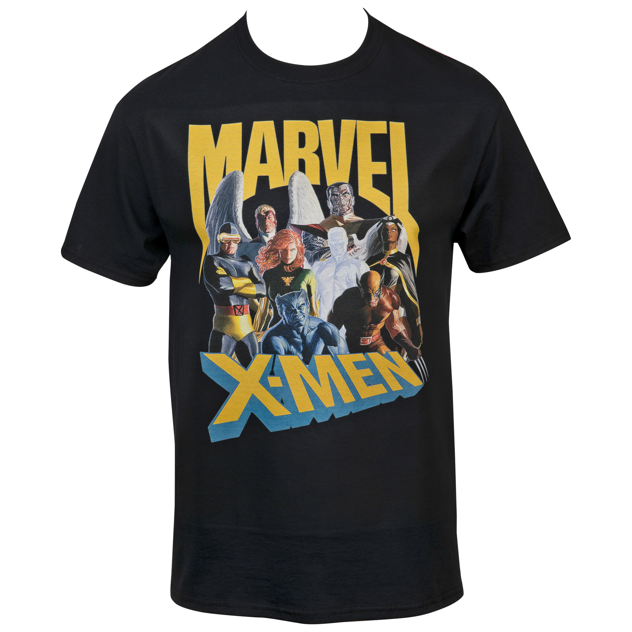 Marvel X-Men Characters Lineup T-Shirt, Black