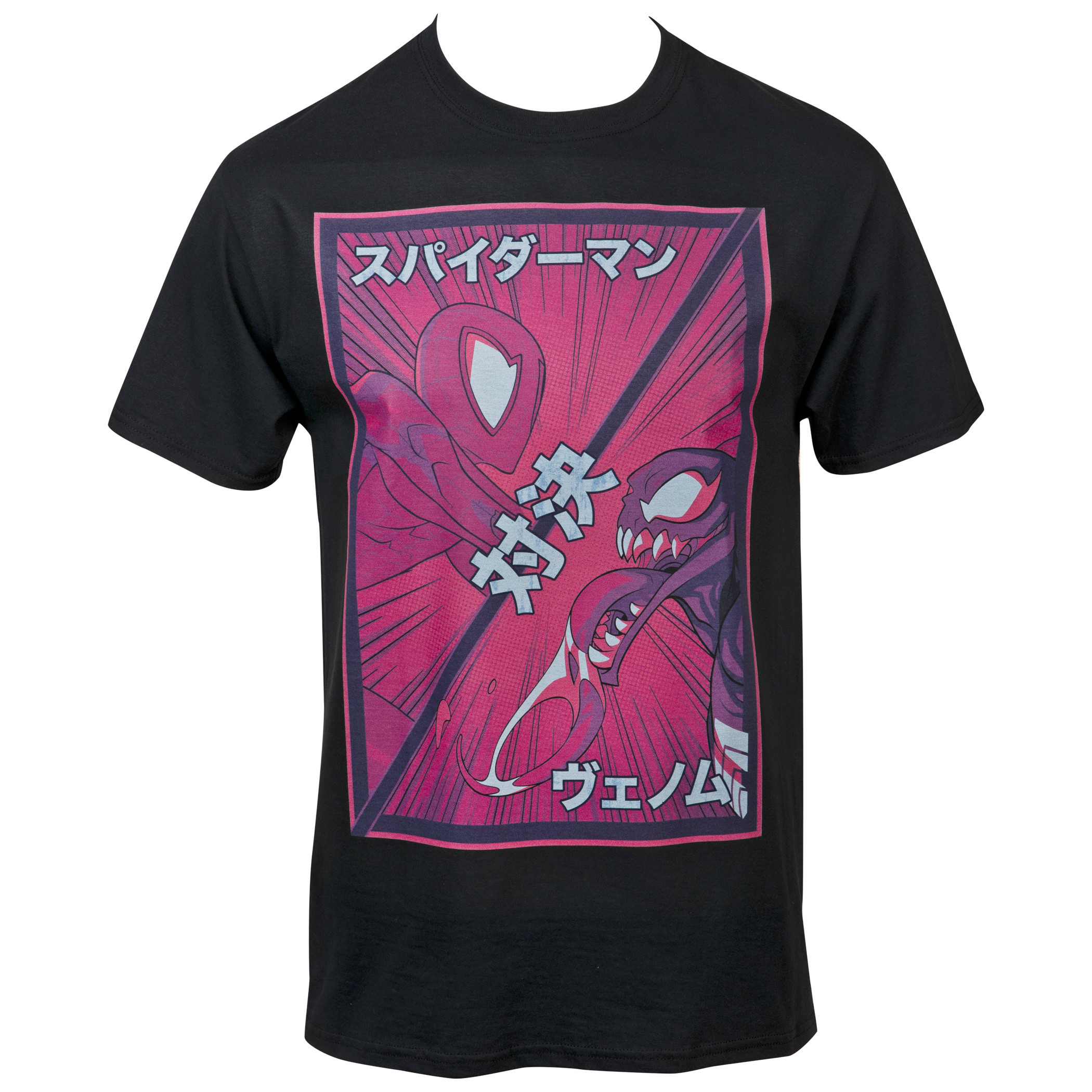 Marvel Spider-Man VS Venom Translated T-Shirt, Black