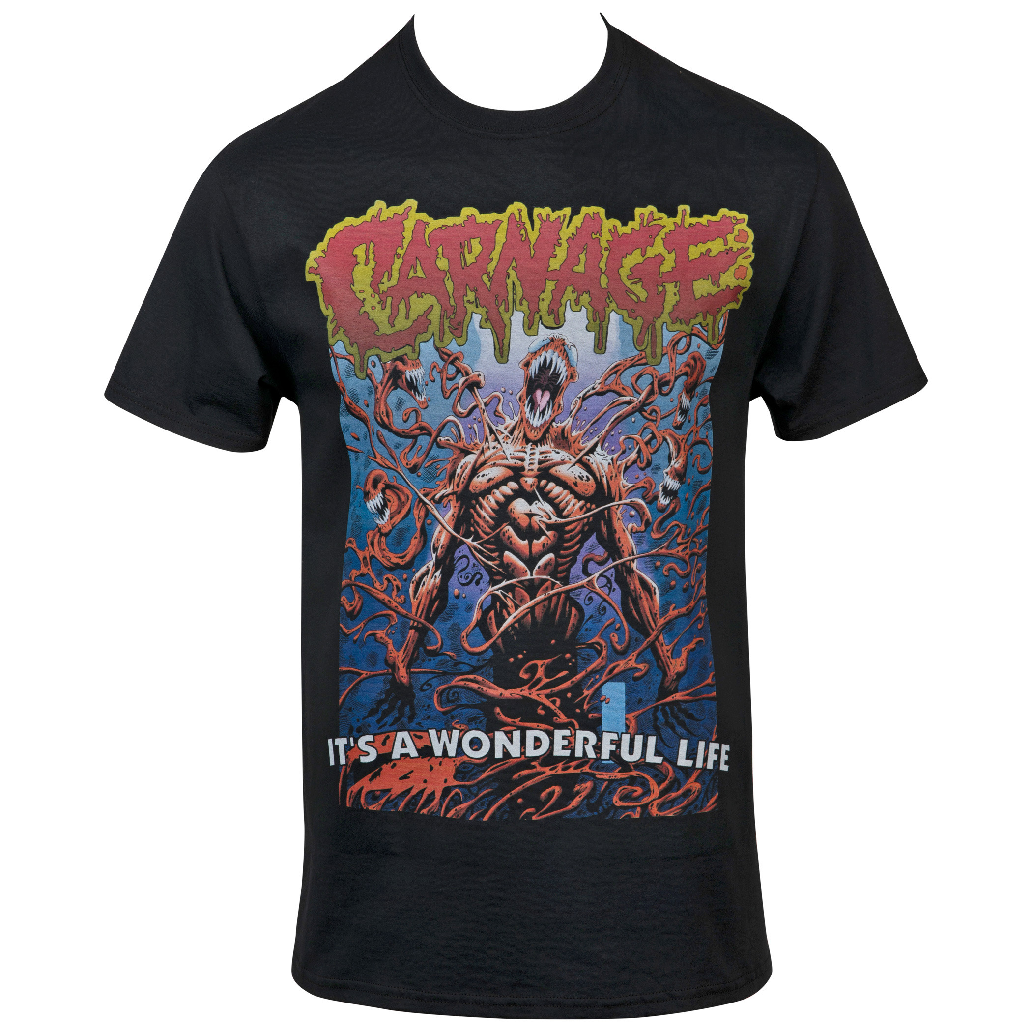 Marvel's Comics Carnage It's a Wonderful Life T-Shirt, Black