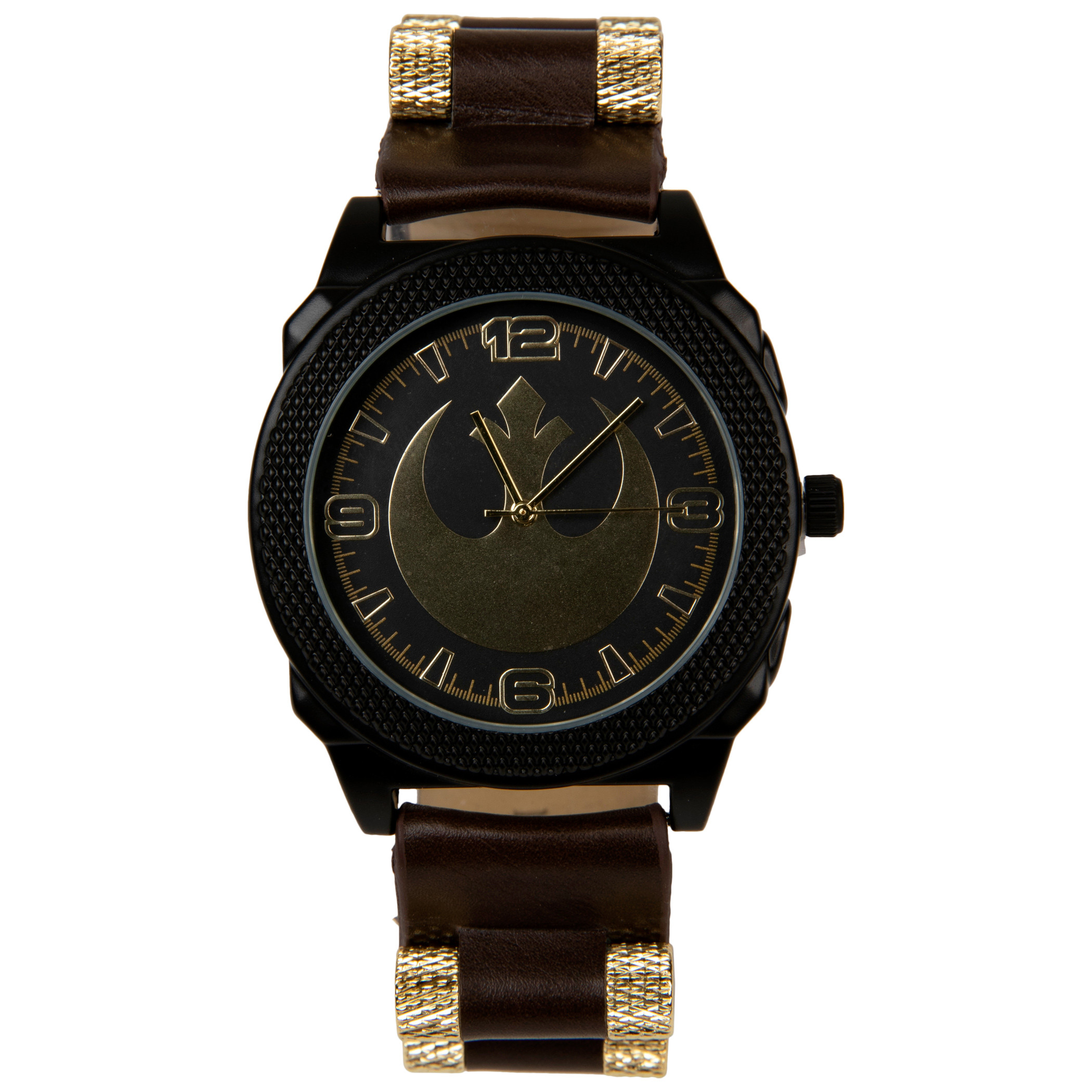 Star Wars Rebel Alliance Symbol Watch with Silicone Band, Brown