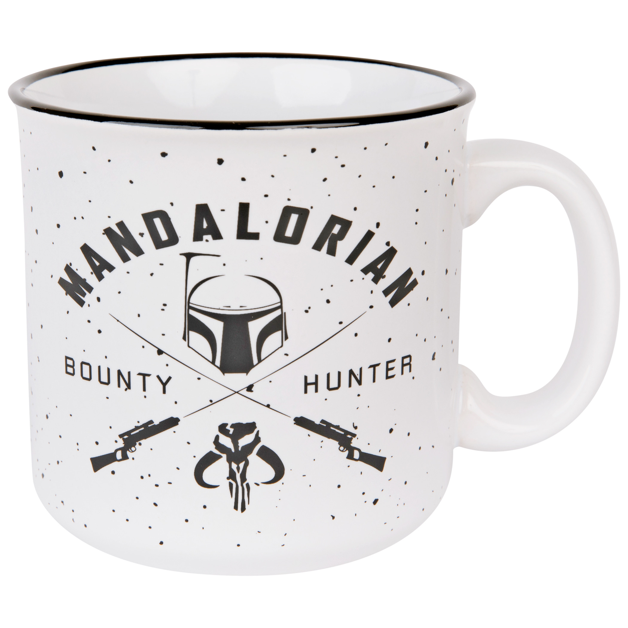 Star Wars The Mandalorian Bounty Hunter 20oz Ceramic Camper Mug, Multi-Color