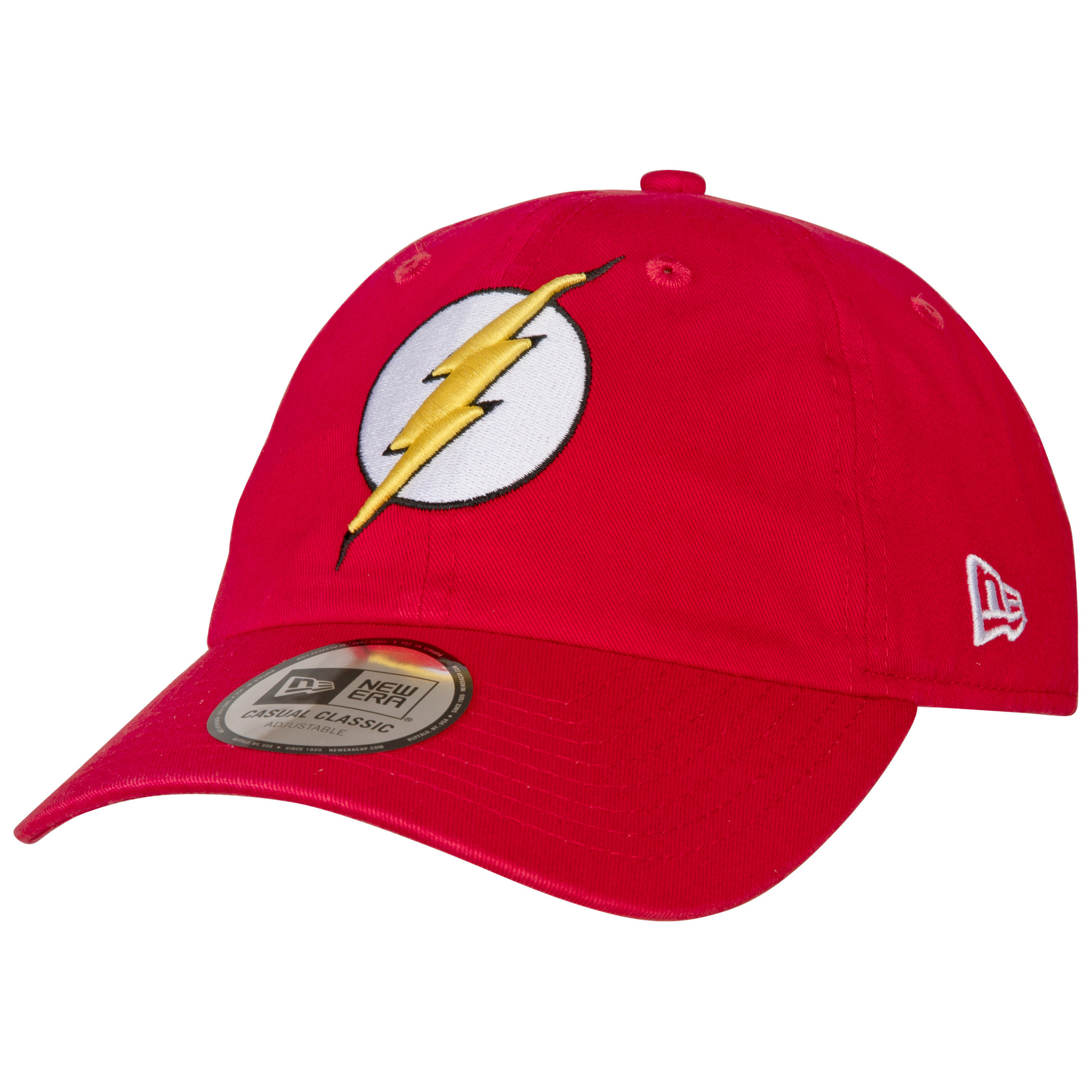 Flash Classic Symbol New Era Casual Classic Adjustable Dad Hat, Red