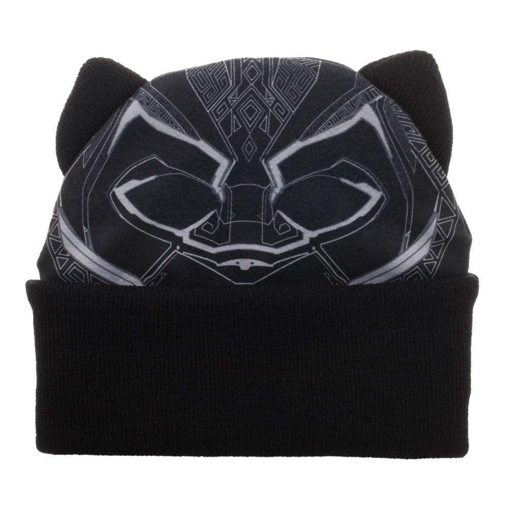 Black Panther Black Face Beanie, Black