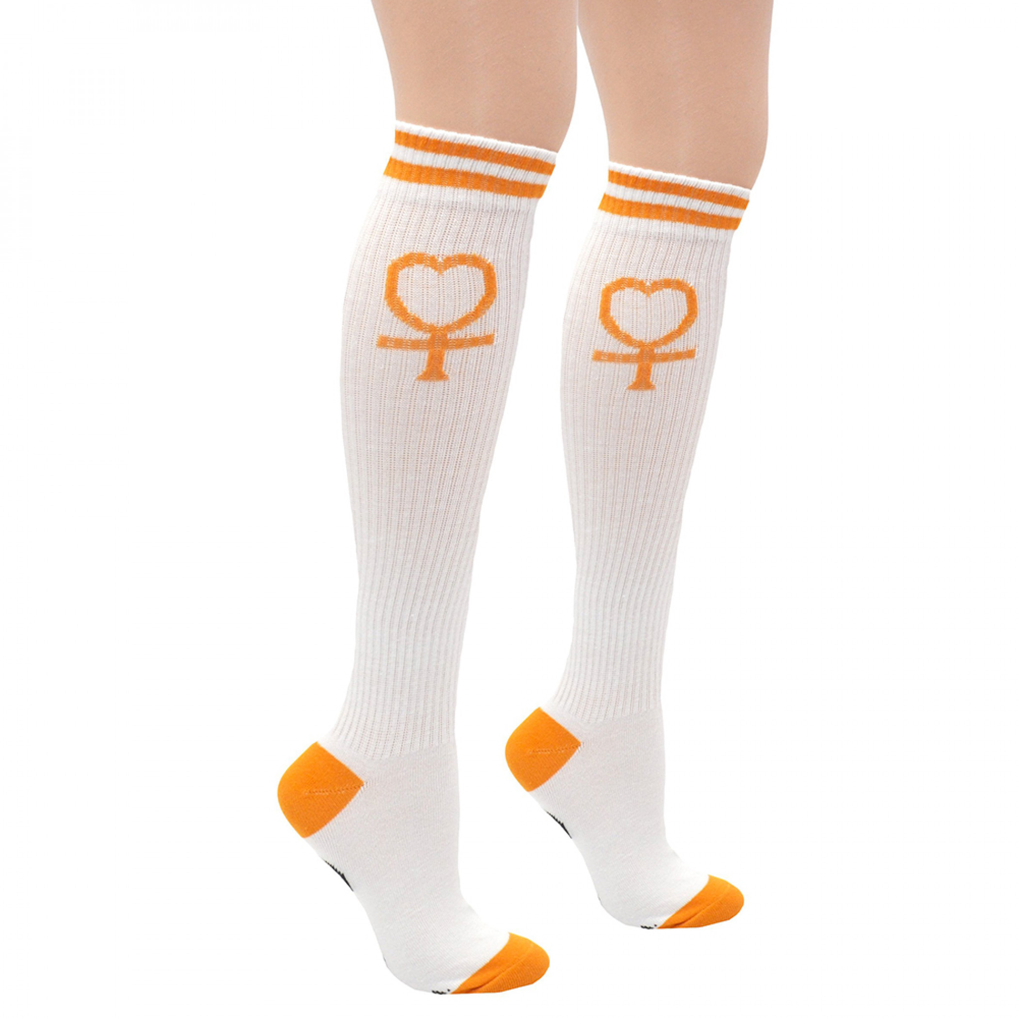 Sailor Moon Sailor Venus Athletic Knee High Socks, White