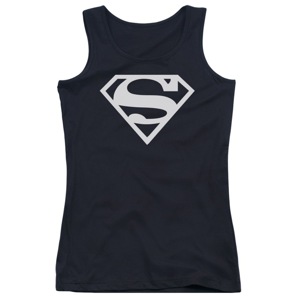 Superman Black and White Women's Tank Top