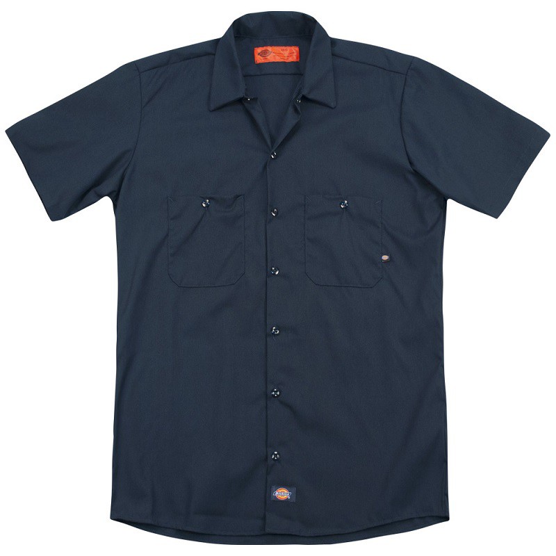 Superman Cracked Logo Work Shirt, Blue
